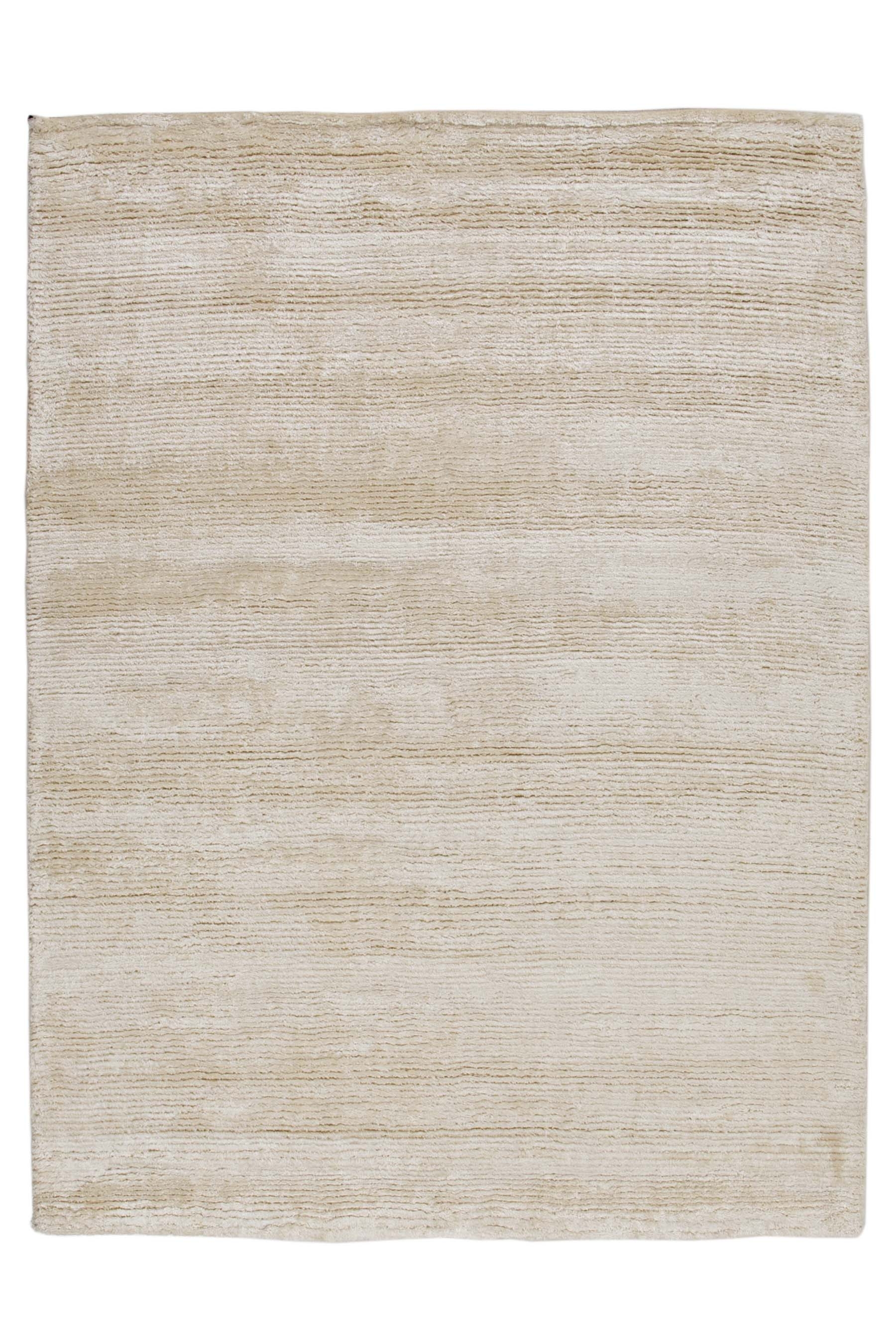 Bargi - Shaggy Bamboo Ull/Viskosmatta White 200 x 300 - Vit