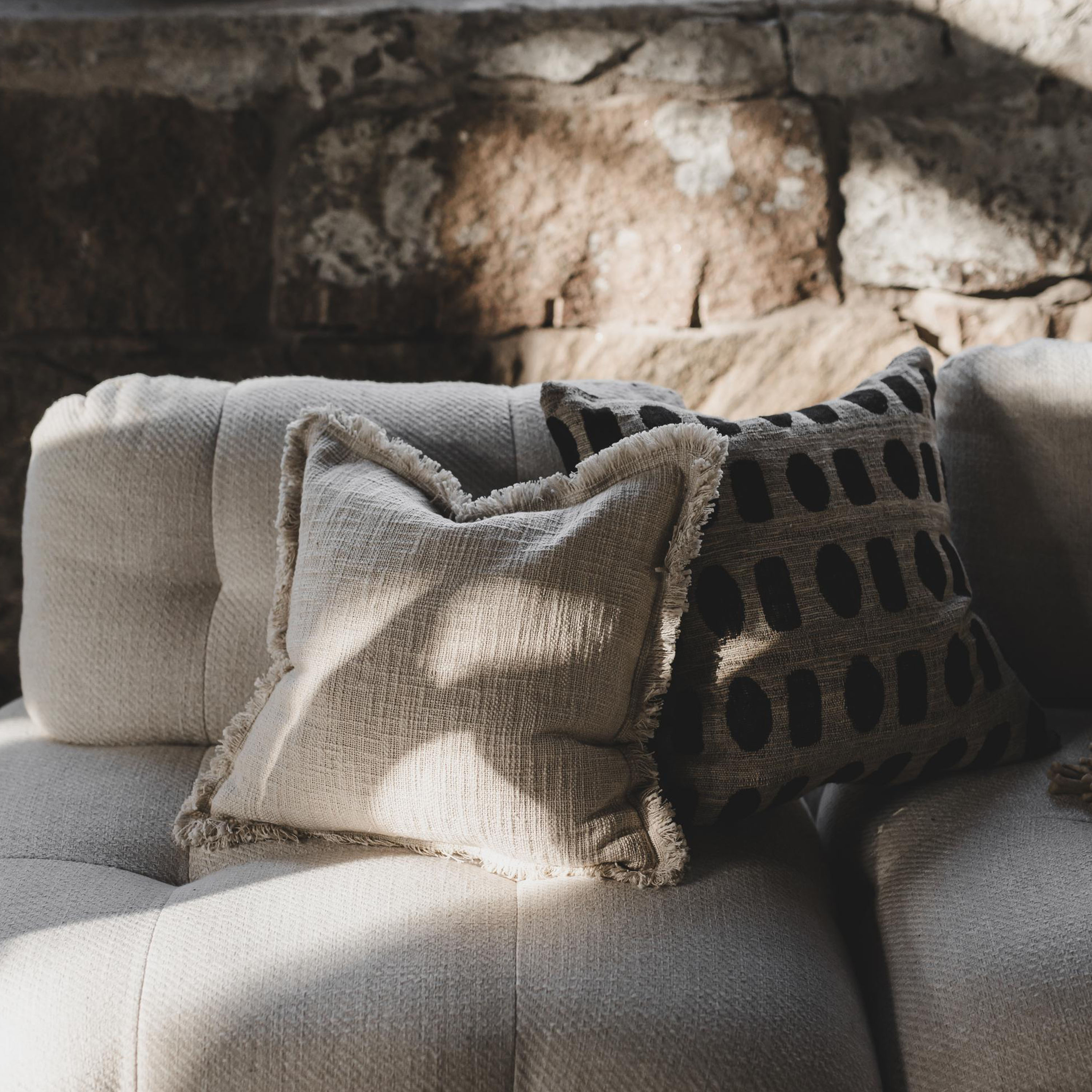 Jakobsdals Daisy Kuddfodral Natural 45x45