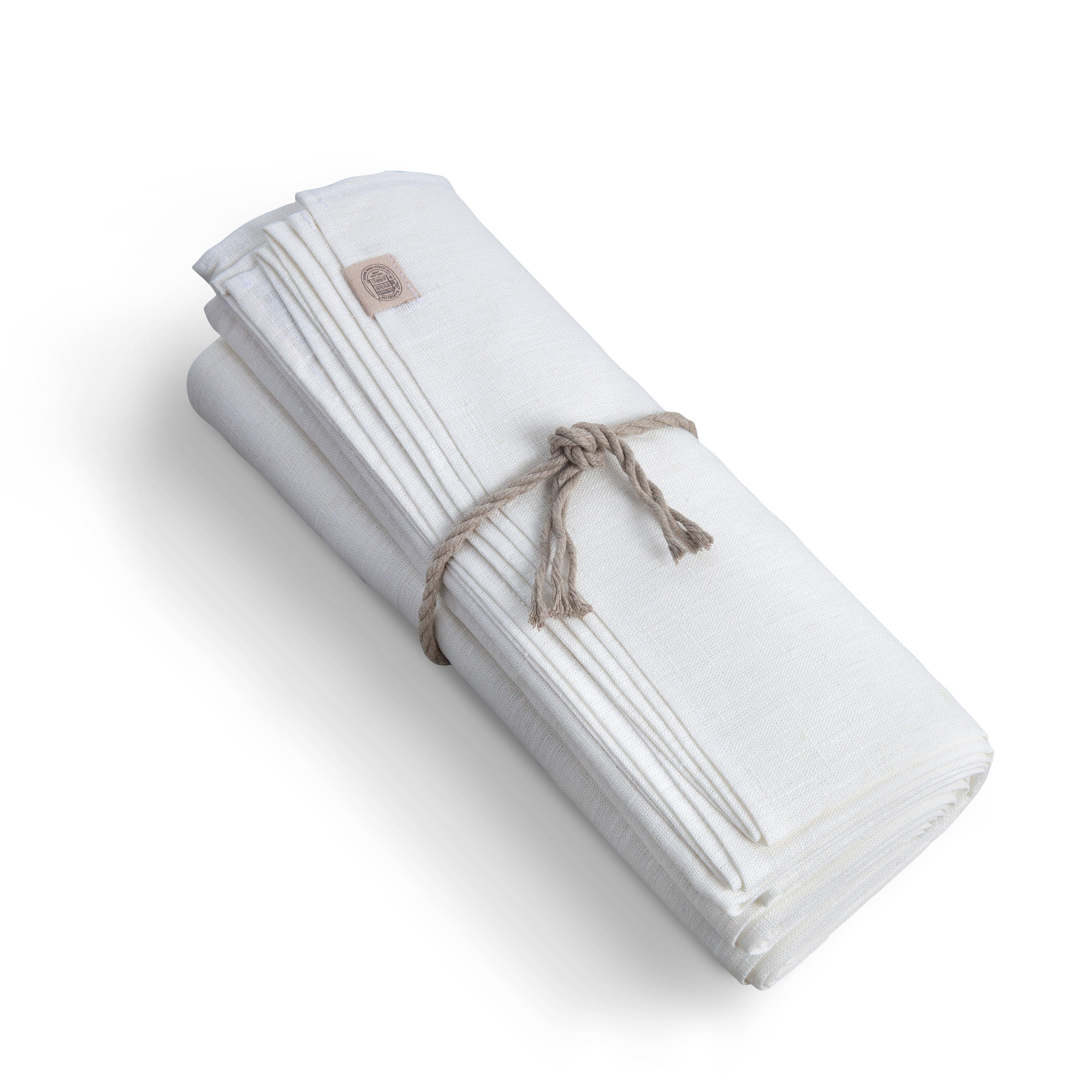 Lovely Linen - Classic Linneduk Off-white 150x250 - Vit