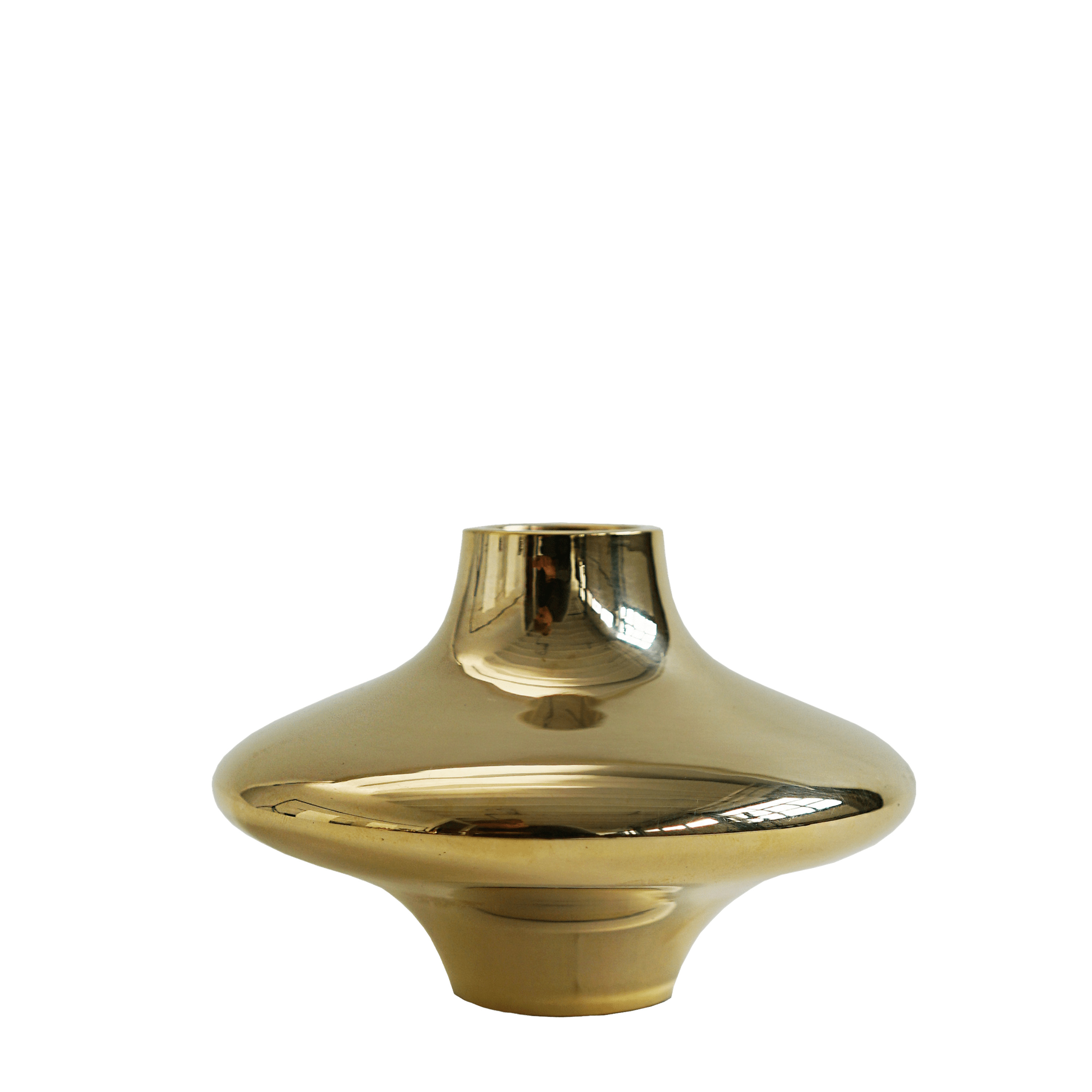 Hein Studio - Doublet Ljusstake Brass Small - Guld