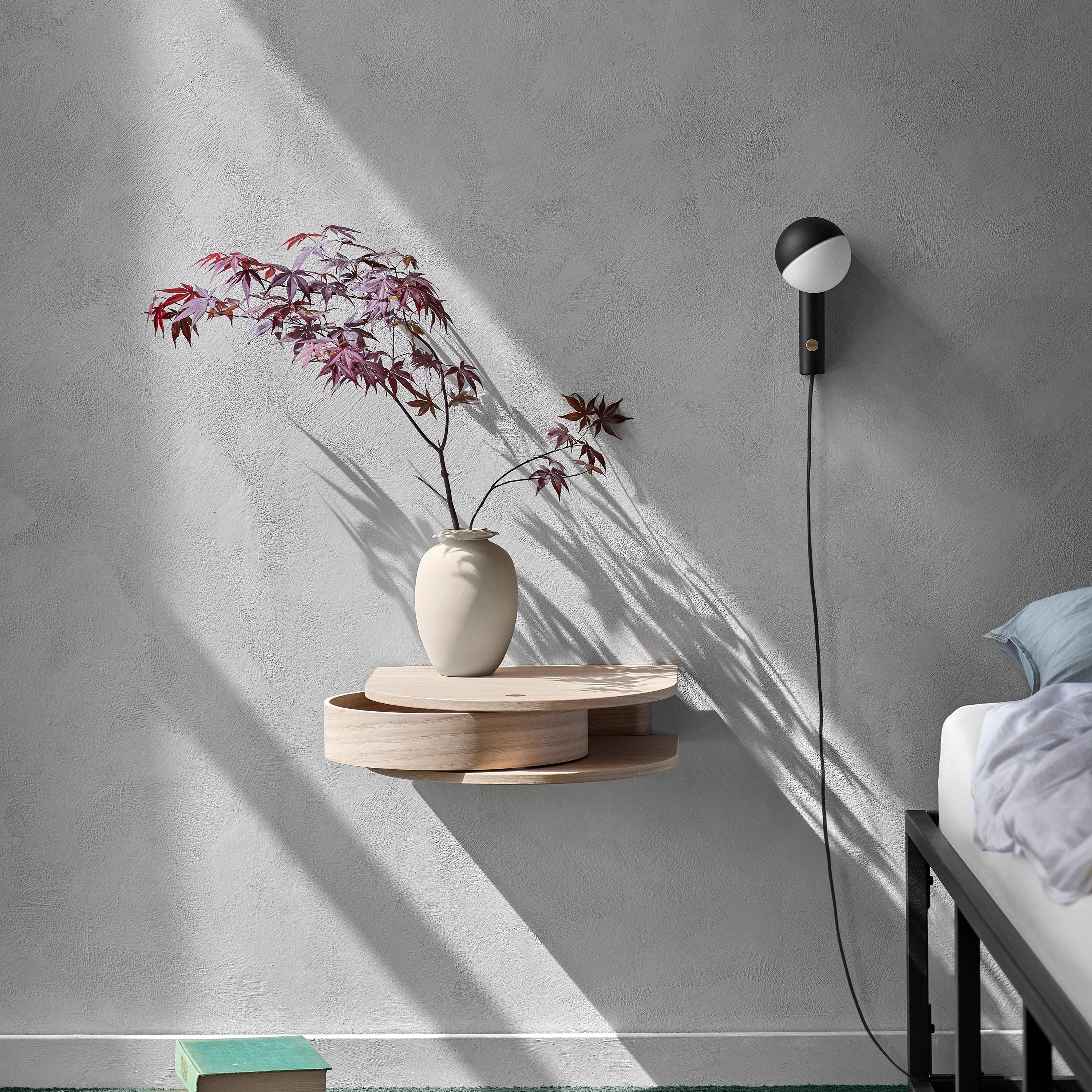 Northern Valet Wandregal Light Oiled Oak Small