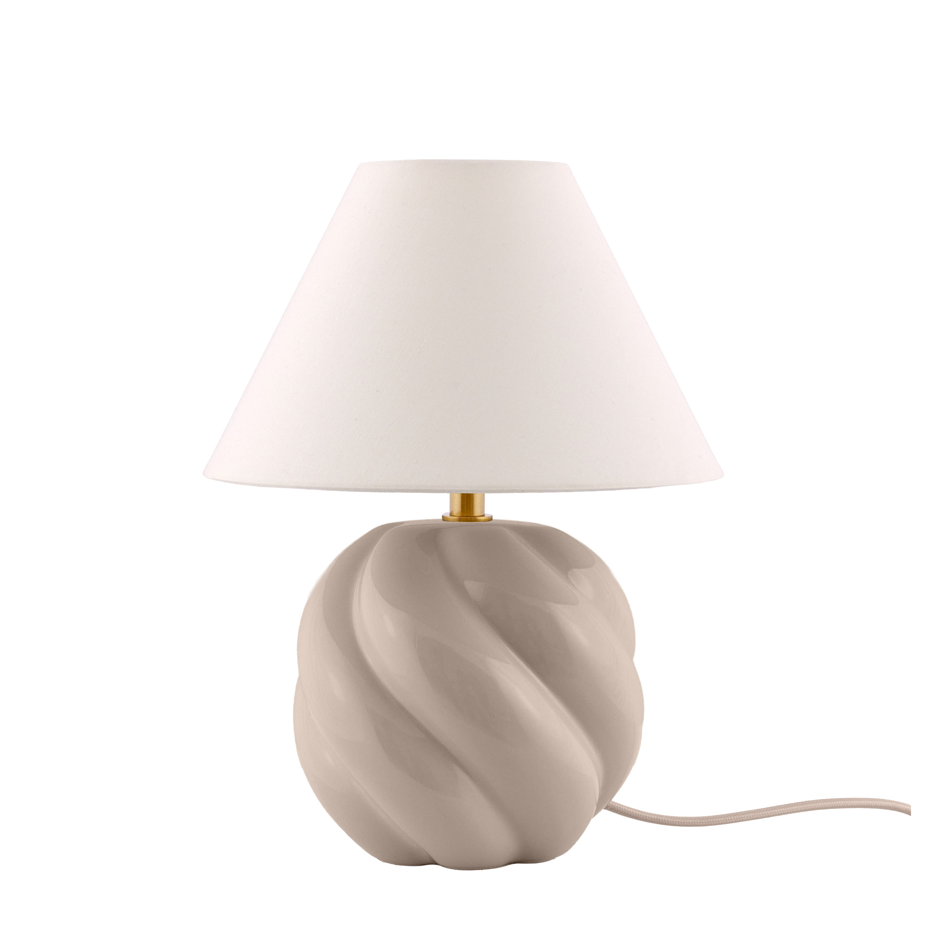 Dahlia Bordlampe Beige 24cm