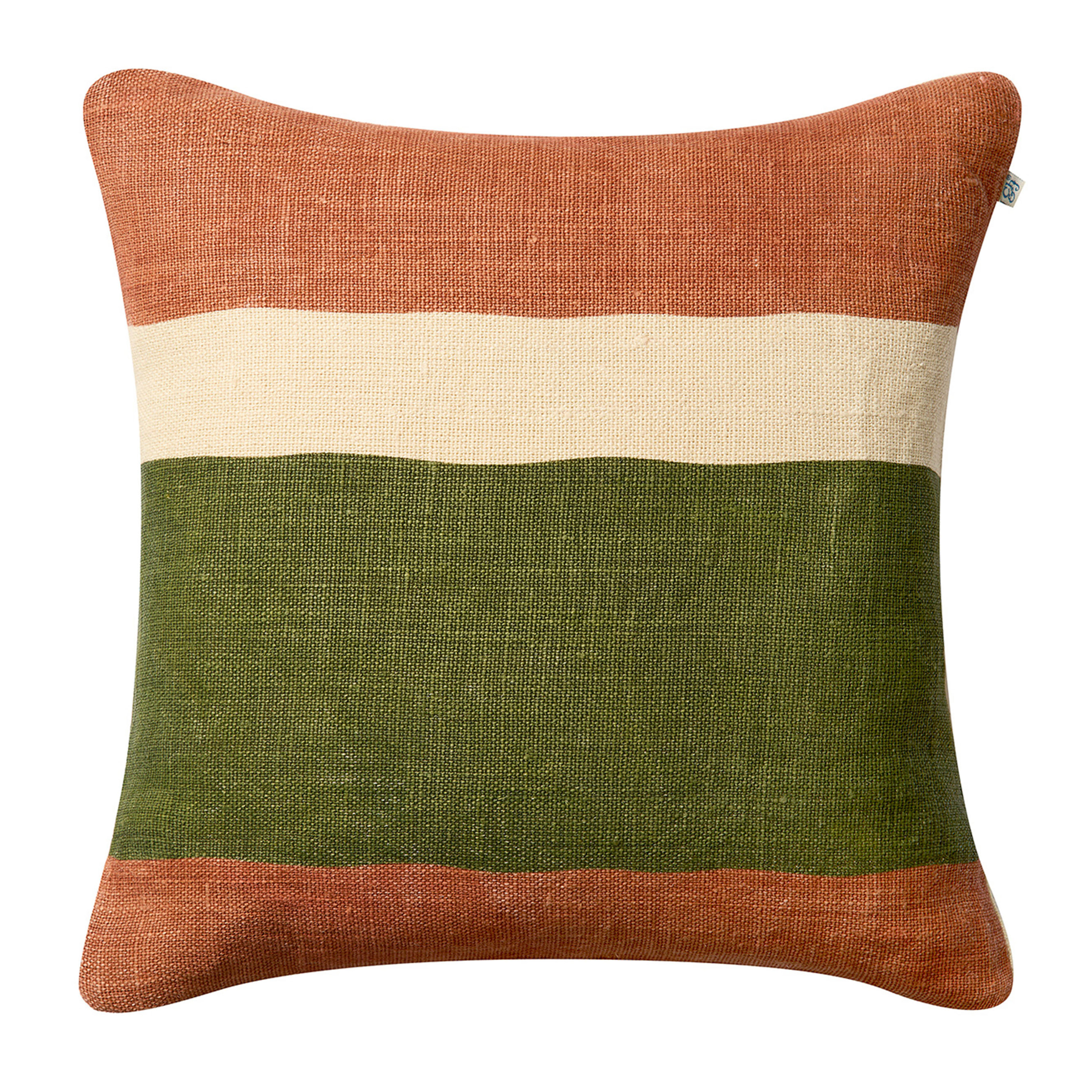 Manali Kuddfodral Apricot Orange/Cactus Green 50x50