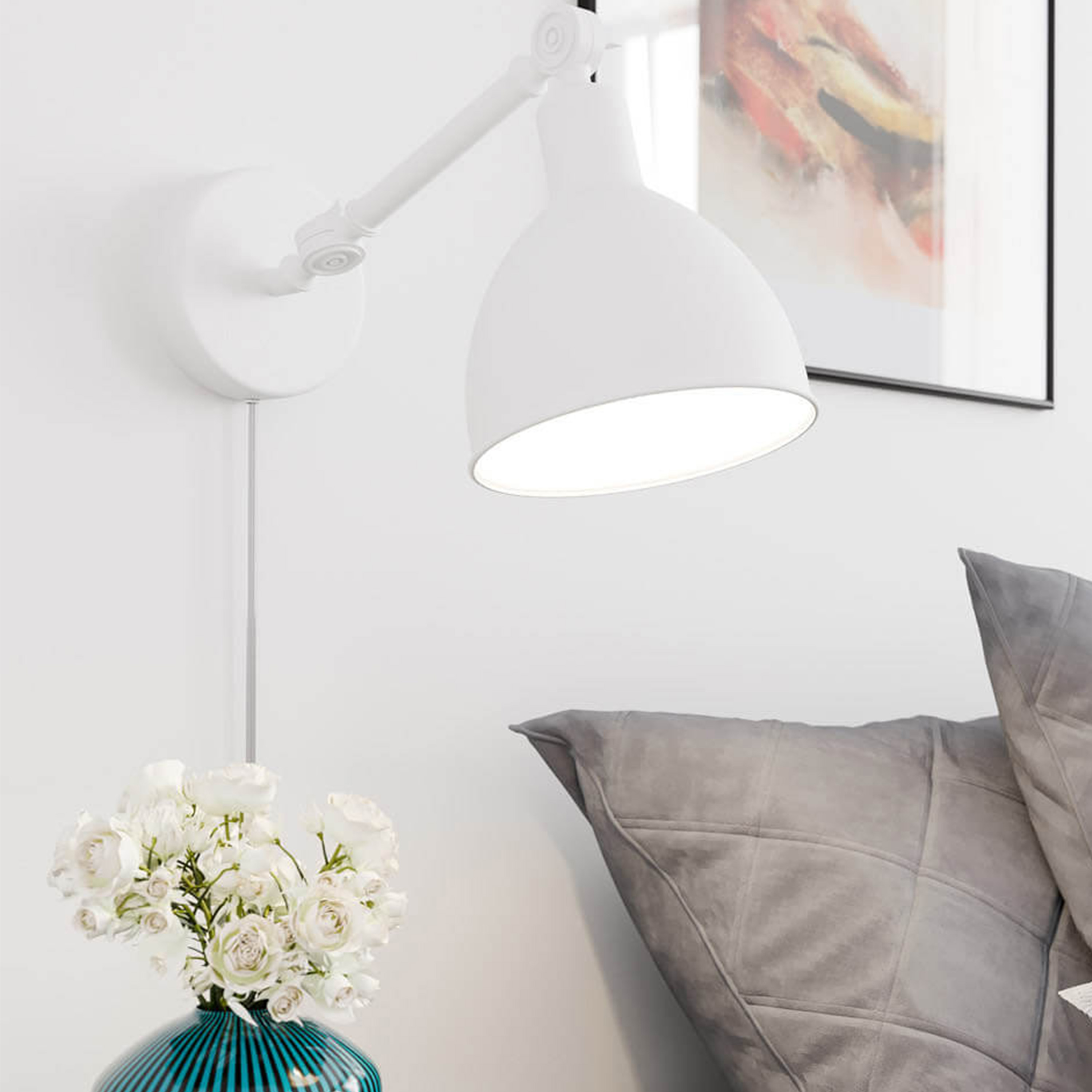 By Rydéns Bazar Mini Vägglampa Vit