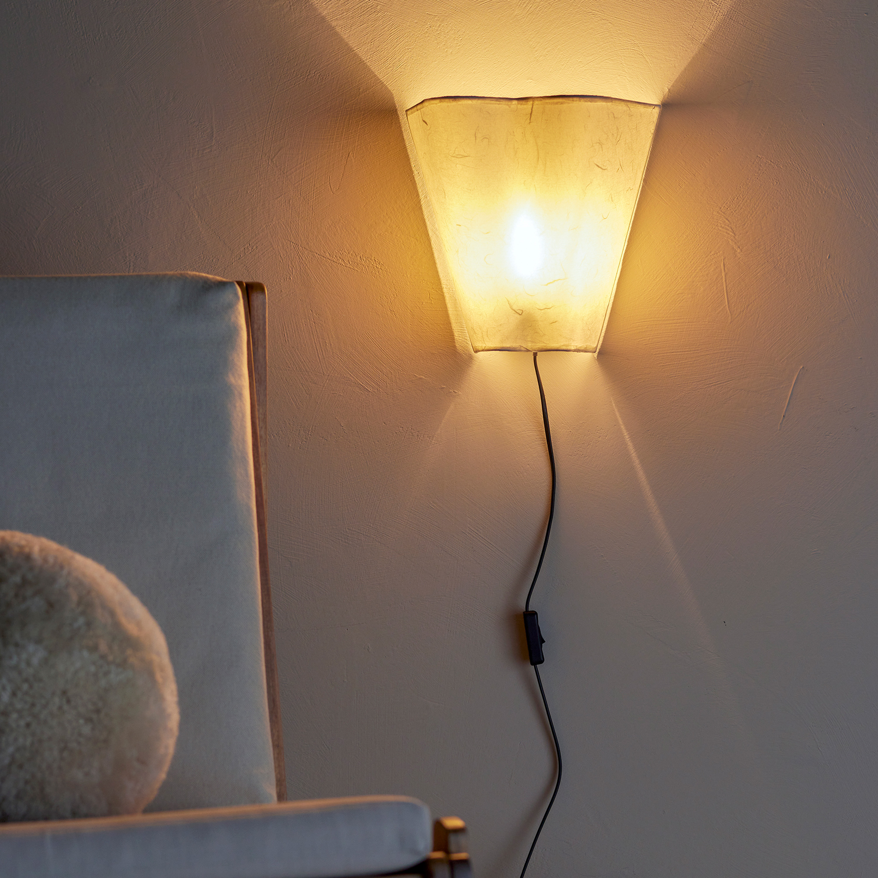 Bloomingville Janese Vägglampa White 28cm