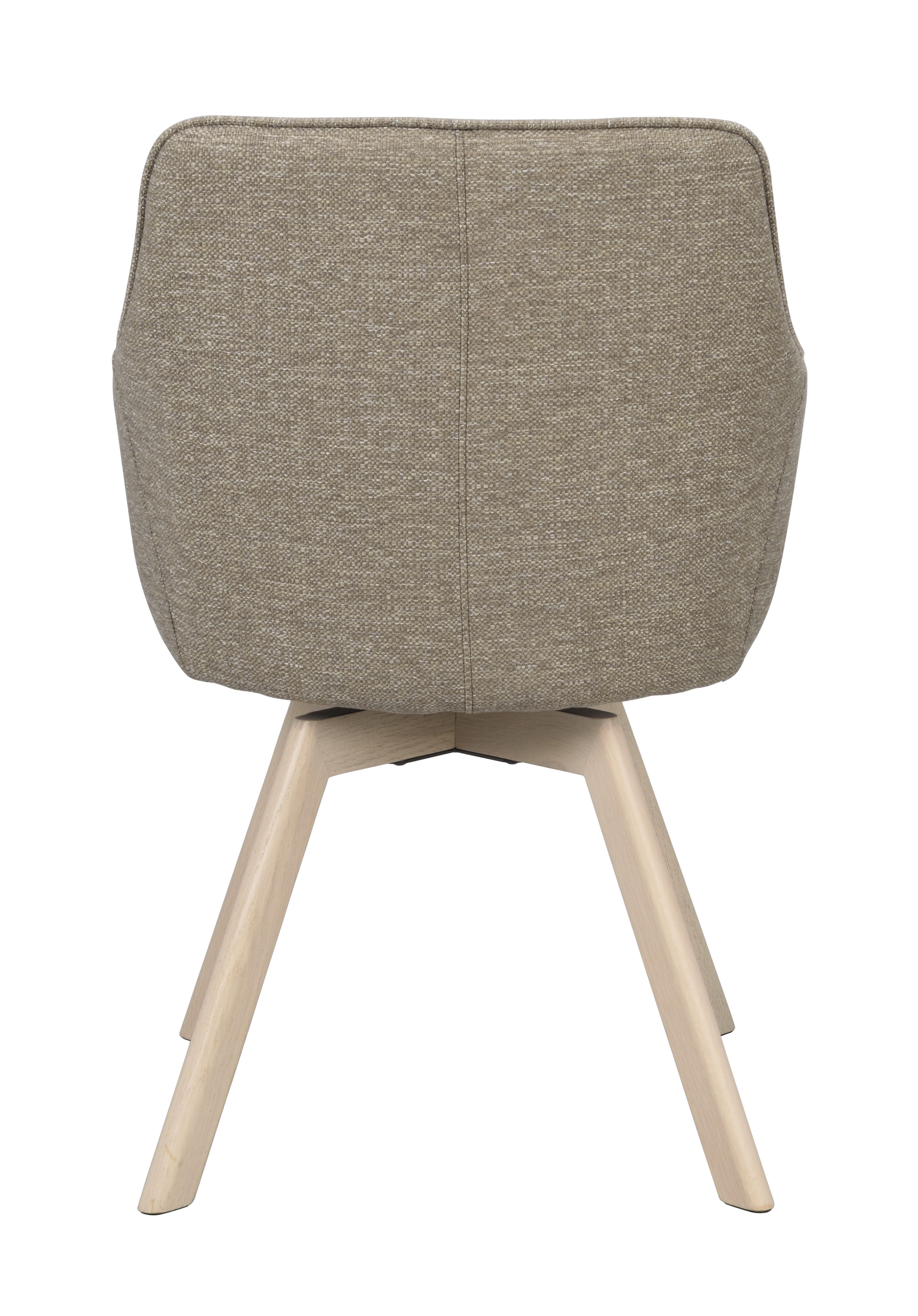 Rowico Home Alison Armlehnstuhl Dunkelbeige/Weiß Pigmentierte Eiche