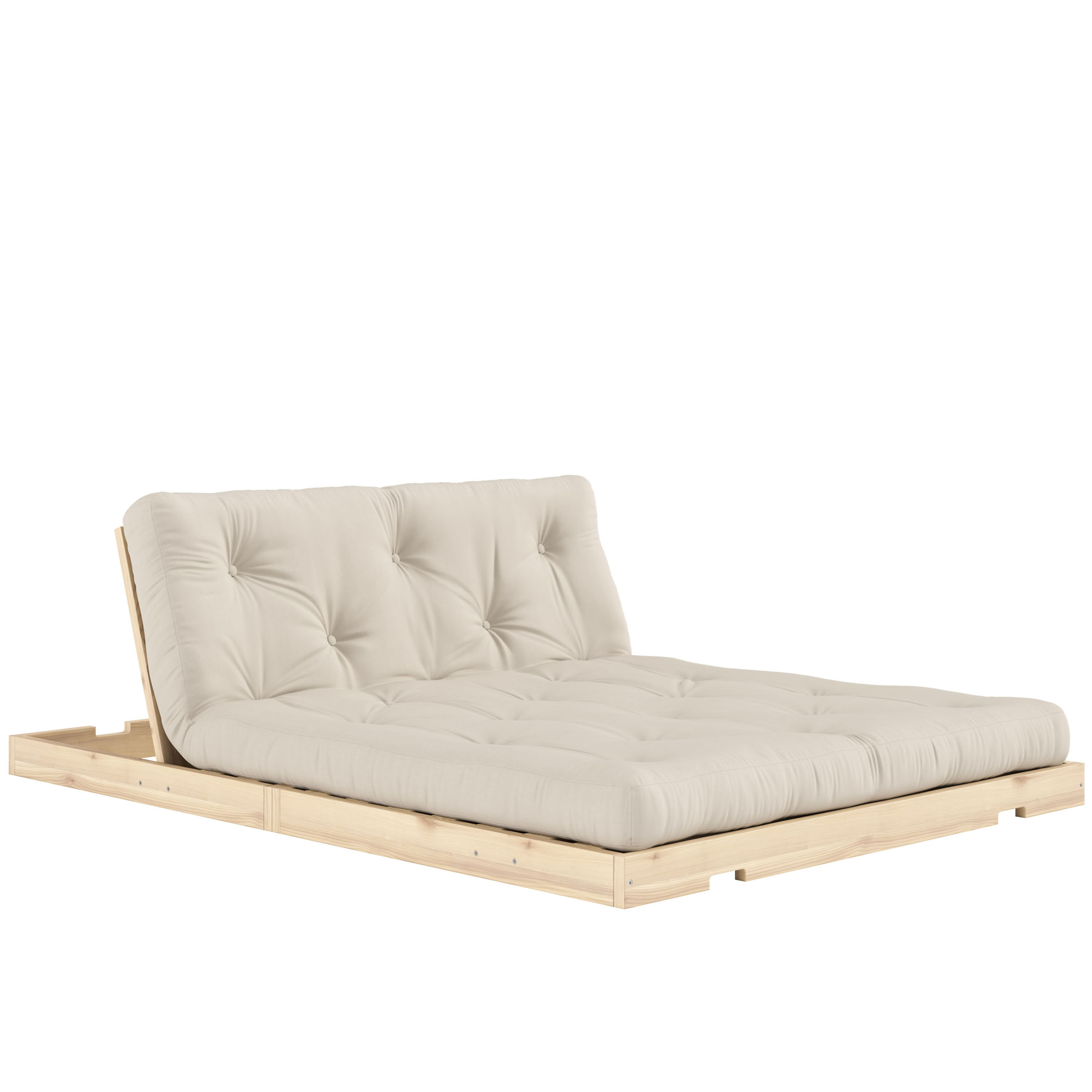 Karup Design Flip Vuodesohva Raw patjalla Beige 140x200