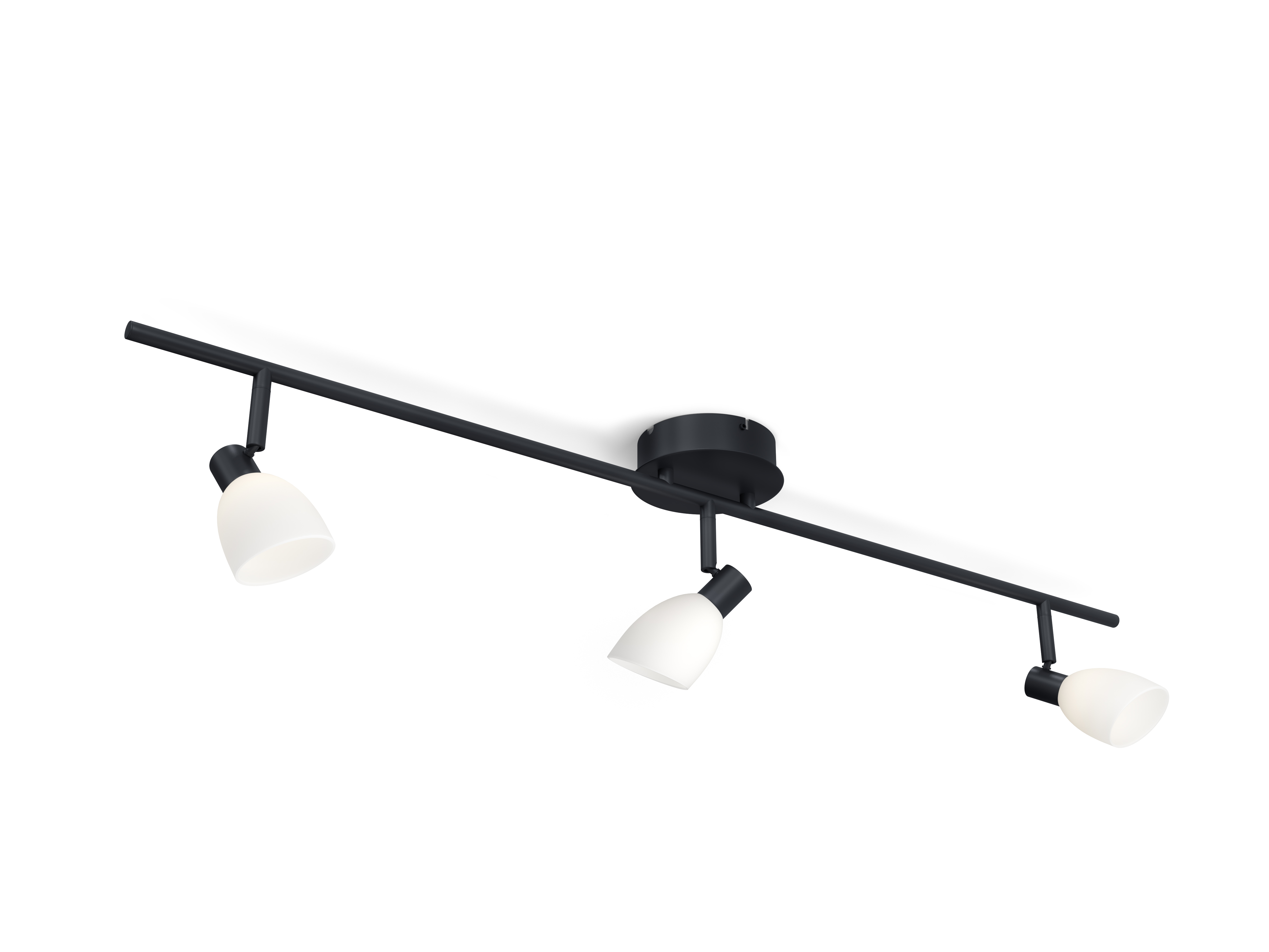 Herstal - Cut Skena 3 lampor Svart