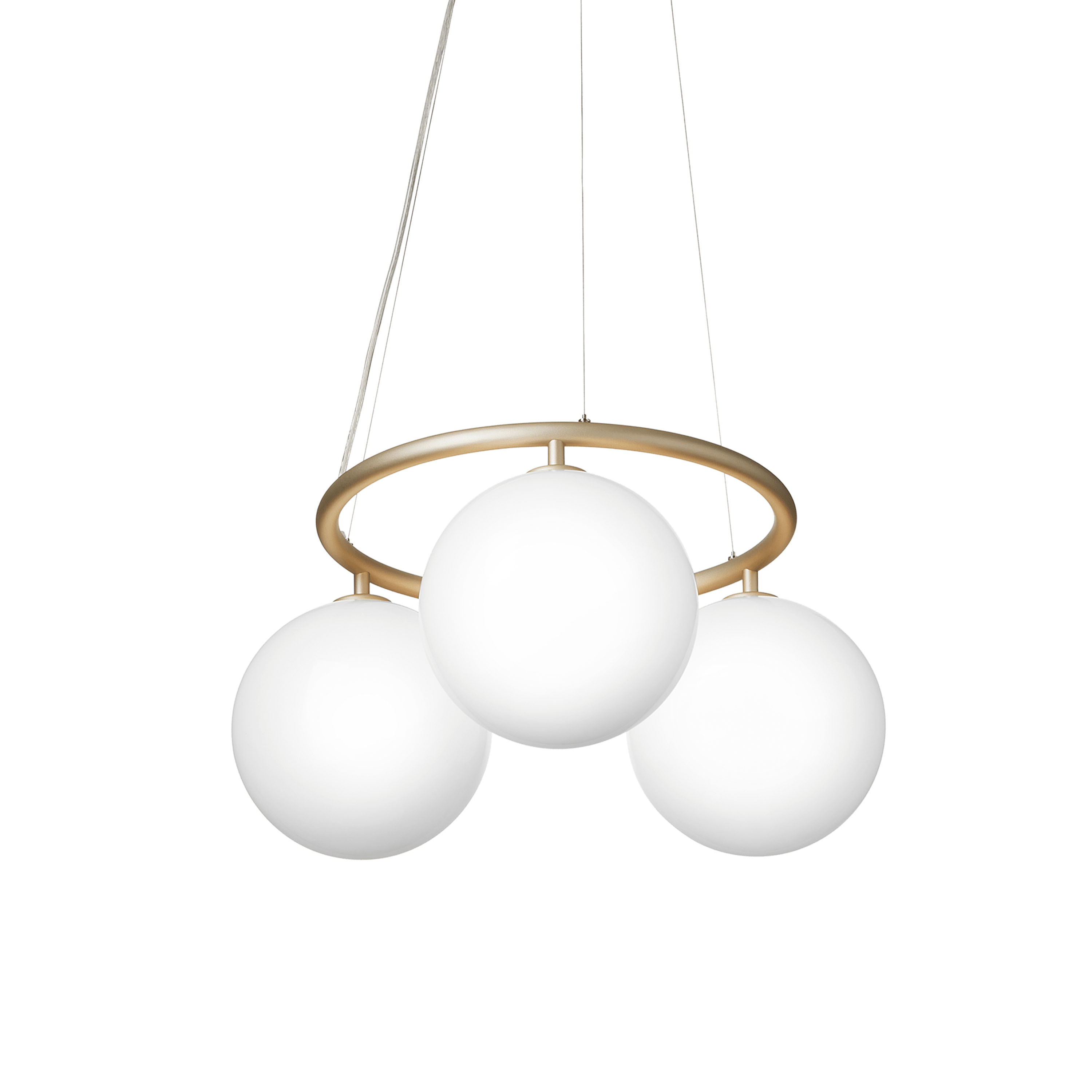 Nuura Miira 3 Circular Taklampa Brass/Opal