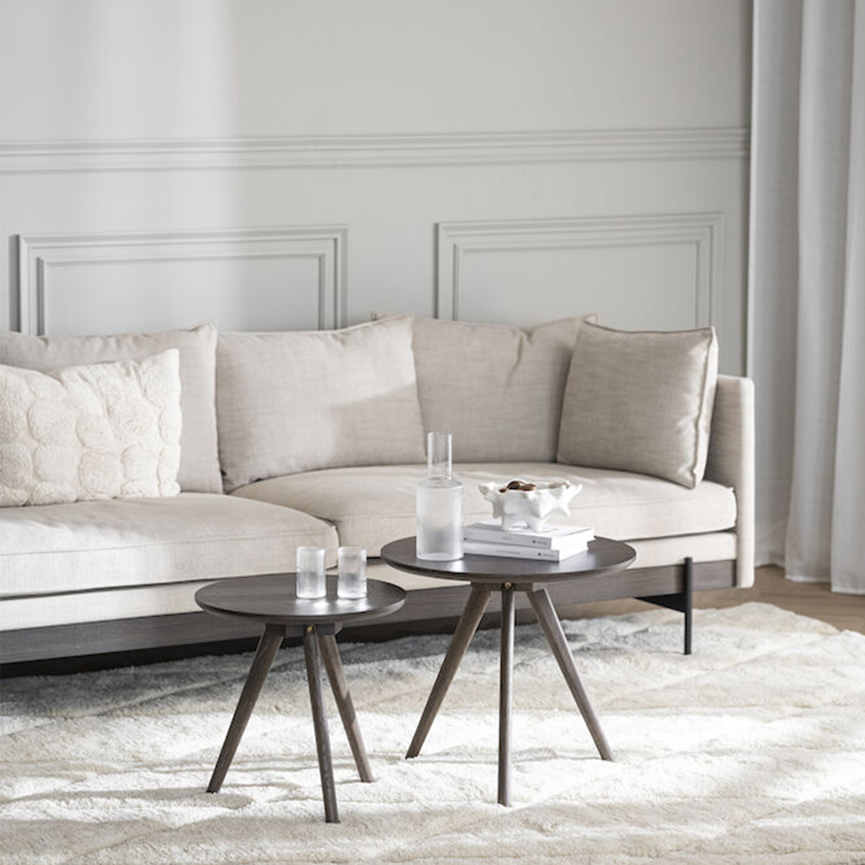 Rowico Home Yumi Beistelltisch Braun 2er-Pack