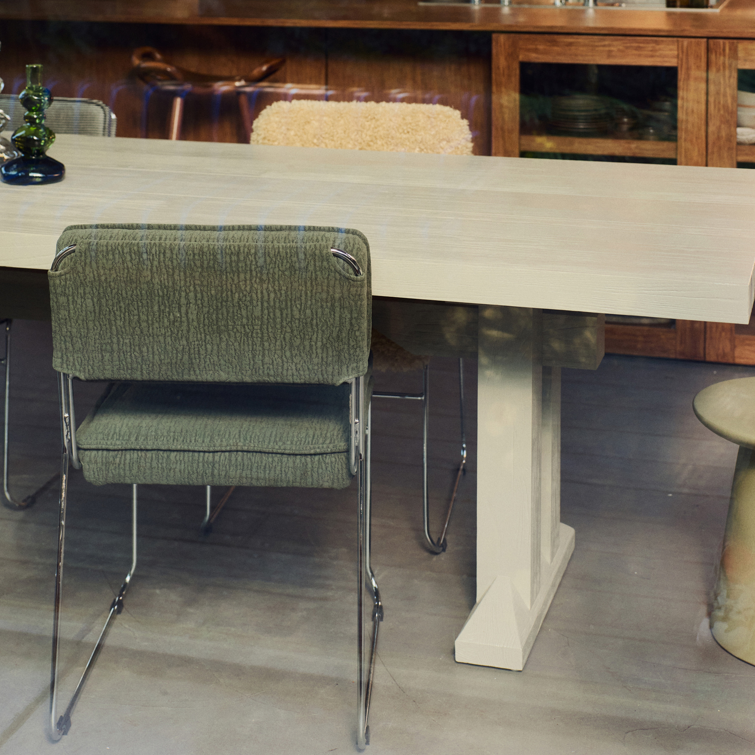 HKliving Endless Ruokatuoli Edge Wild Olive