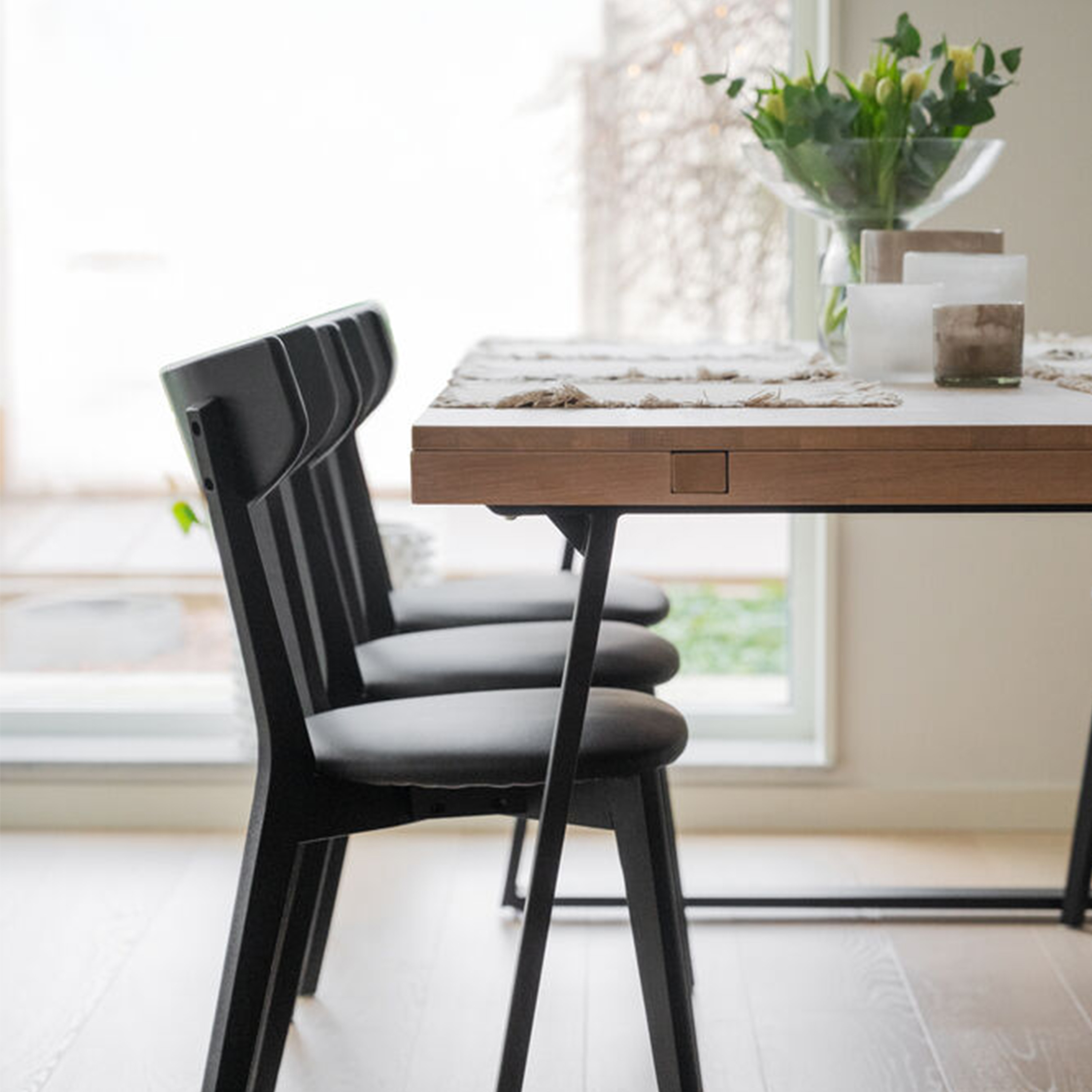 Rowico Home Ami Matstol Svart/Svart