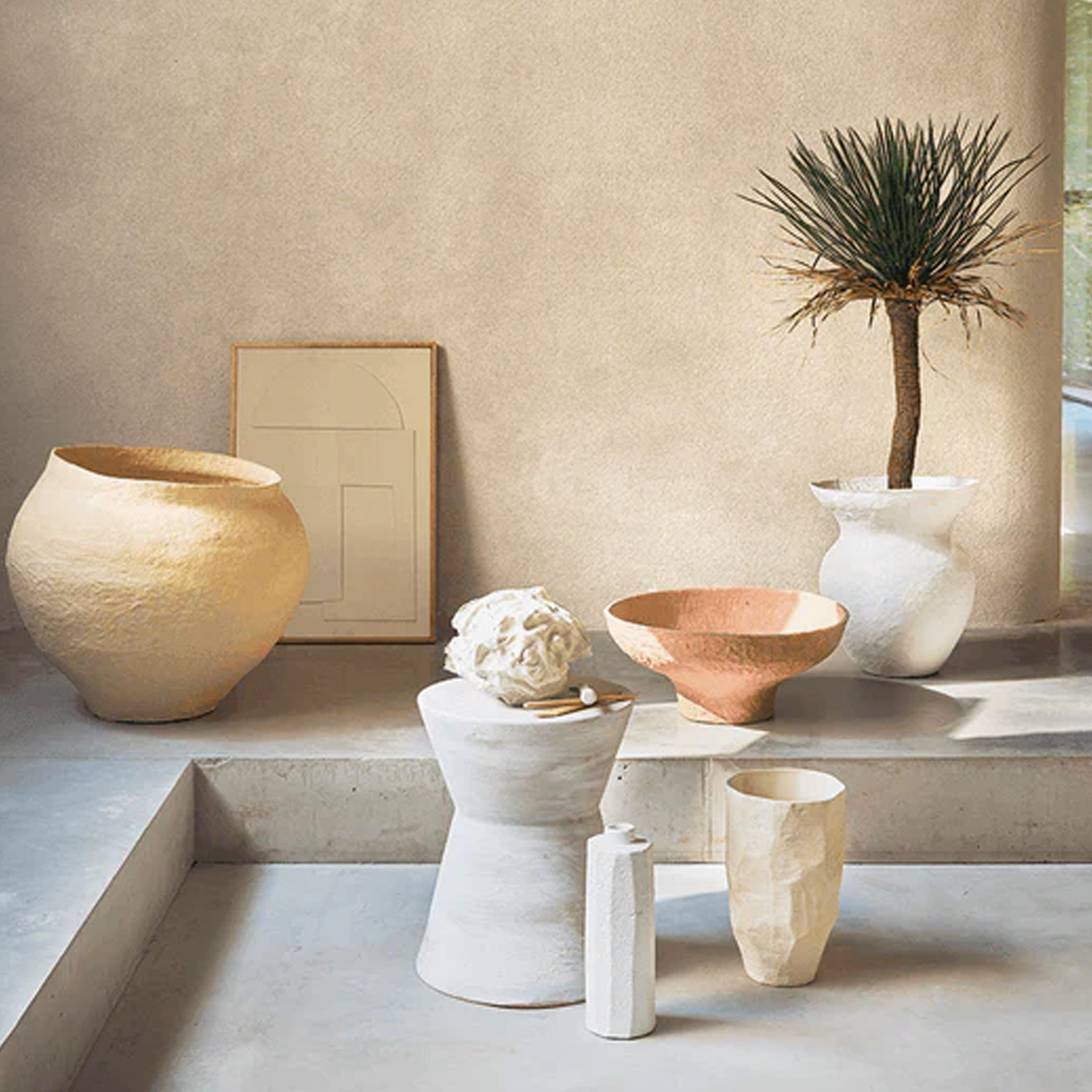 Urban Nature Culture Sandia Dekoration/Kruka Sand Ø57