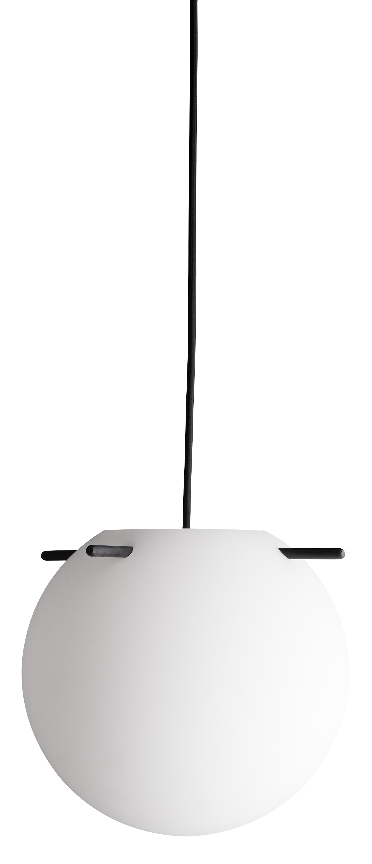 Koi Taklampa Opal White/Black Ø25