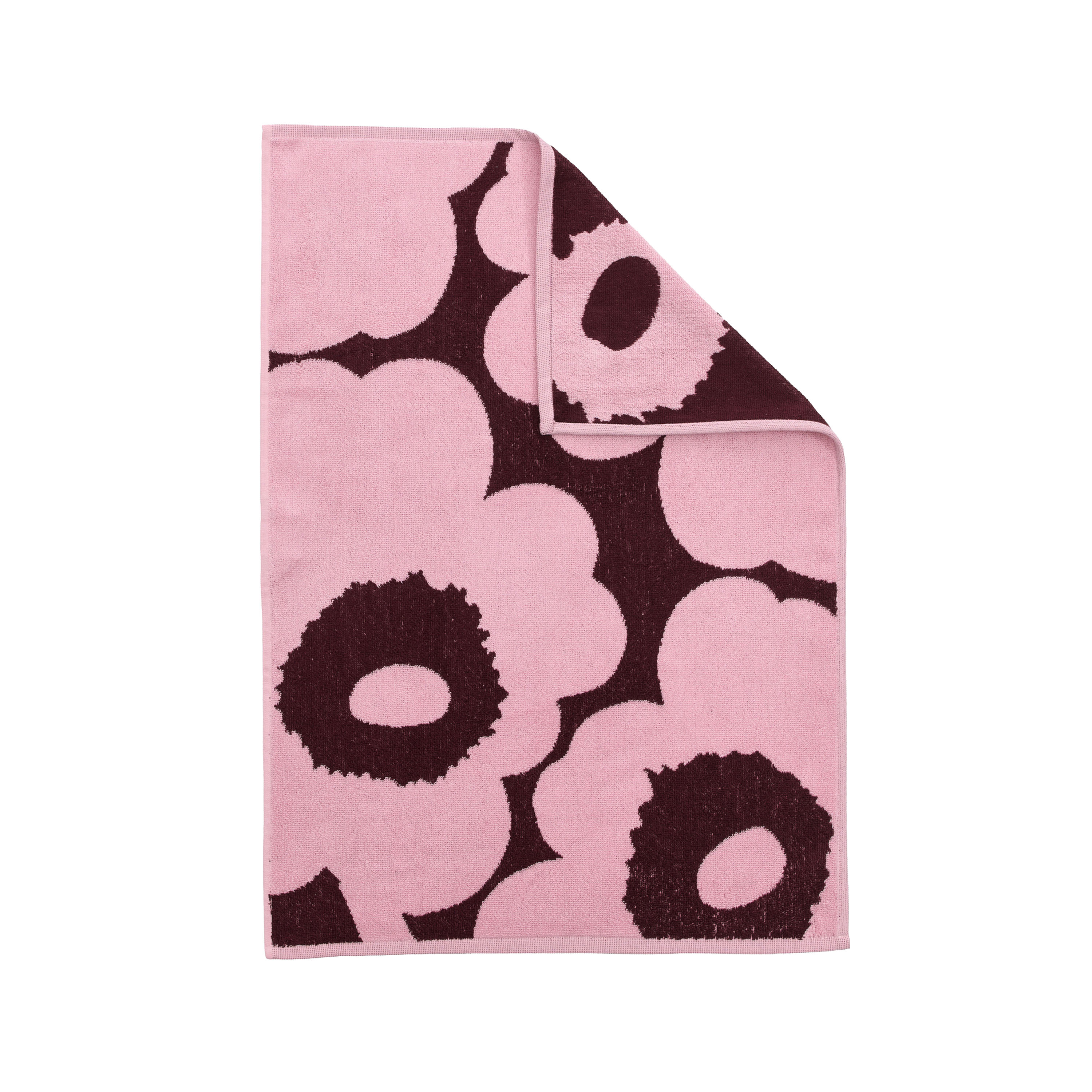 Unikko Håndkle Plum/Pink 50x70