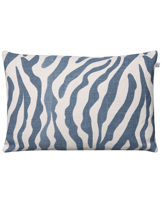 Chhatwal & Jonsson - Zebra Pellava tyynynpäällinen Heaven Blue 40x60 Sininen - Linne