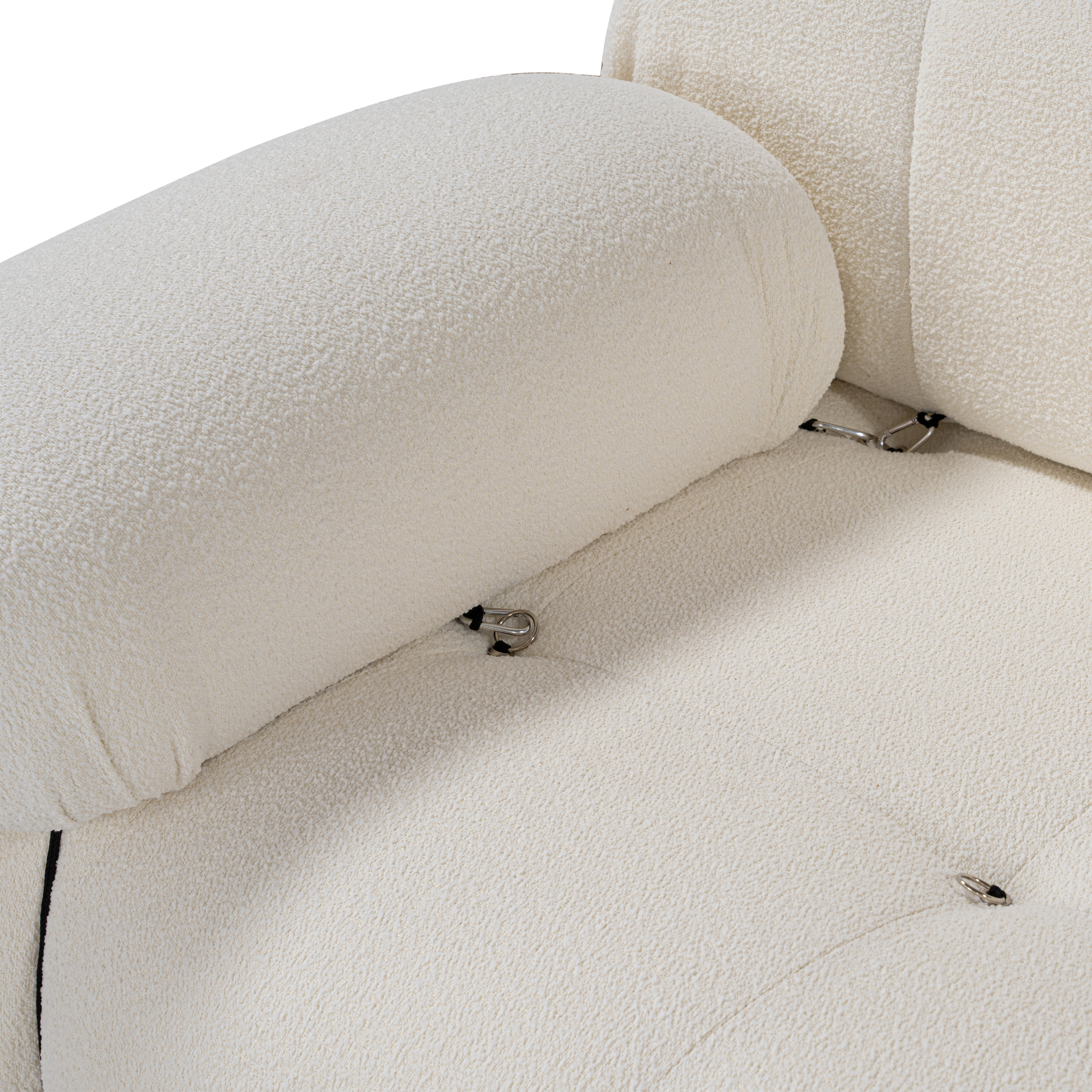 Sleepo Collection Blanca 3-sits Soffa White Bouclé