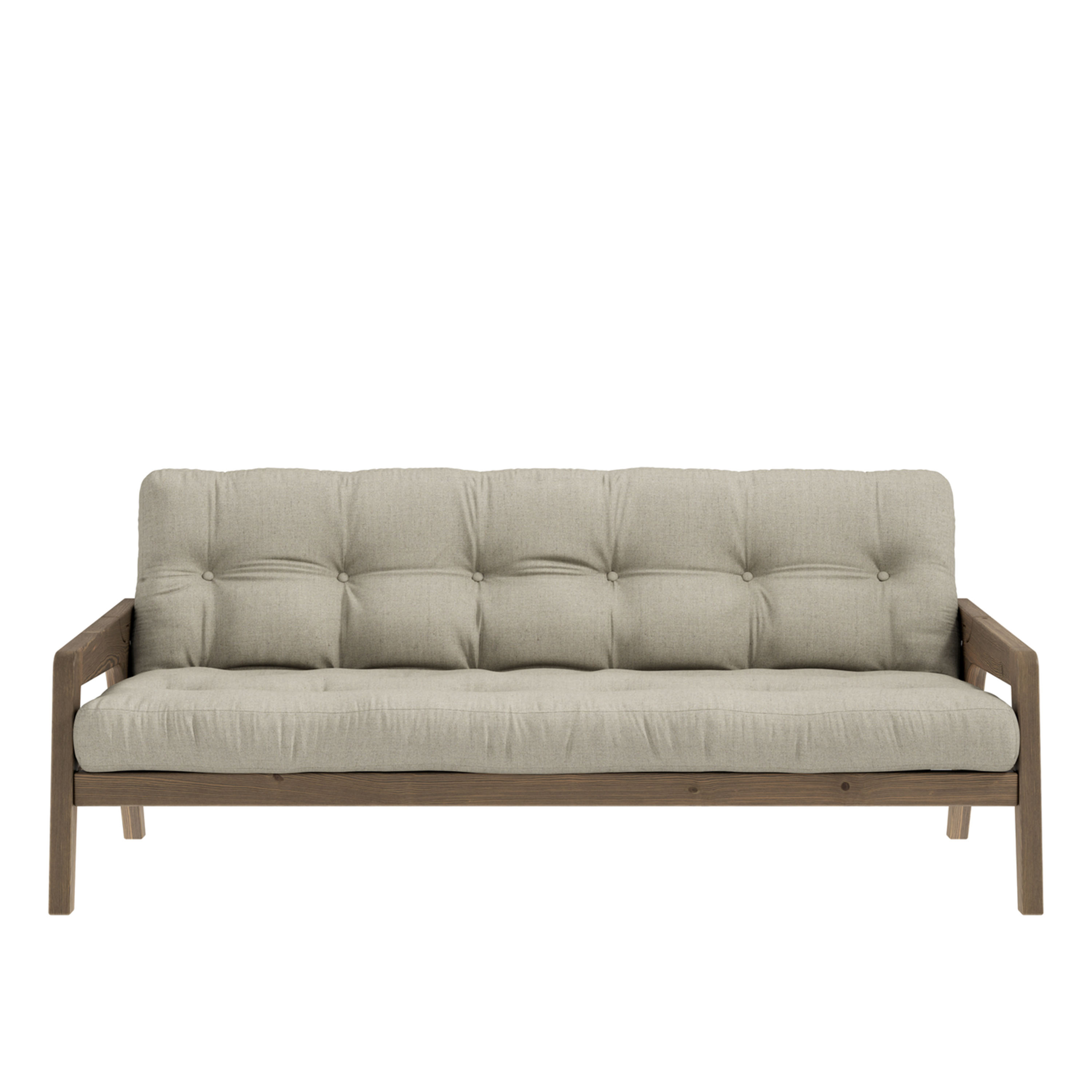 Grab Bäddsoffa Brun/Linen 204cm