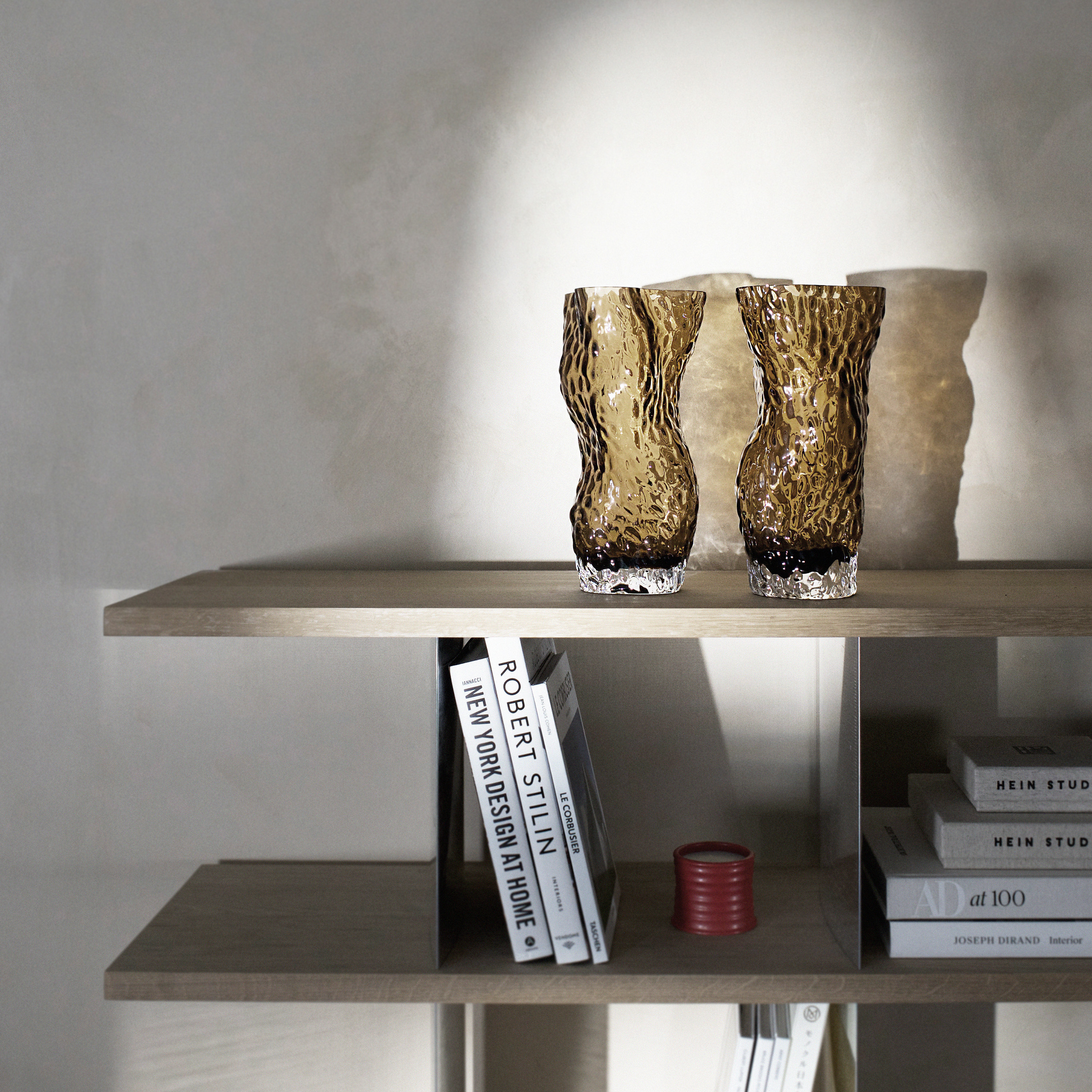 Hein Studio Ostrea Rock Glass Maljakko Smoke 30cm