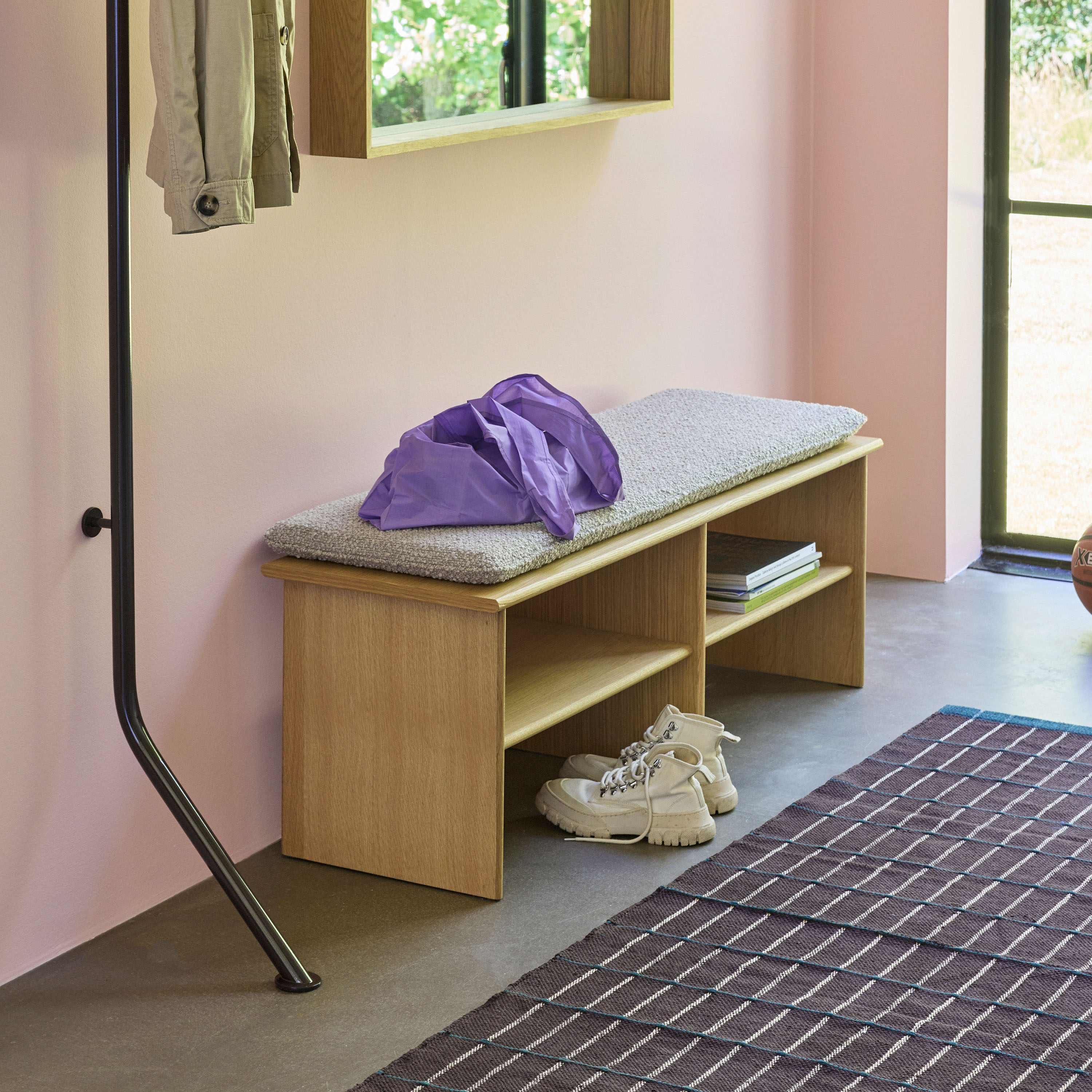 Hübsch Layer Bank Natural 132cm