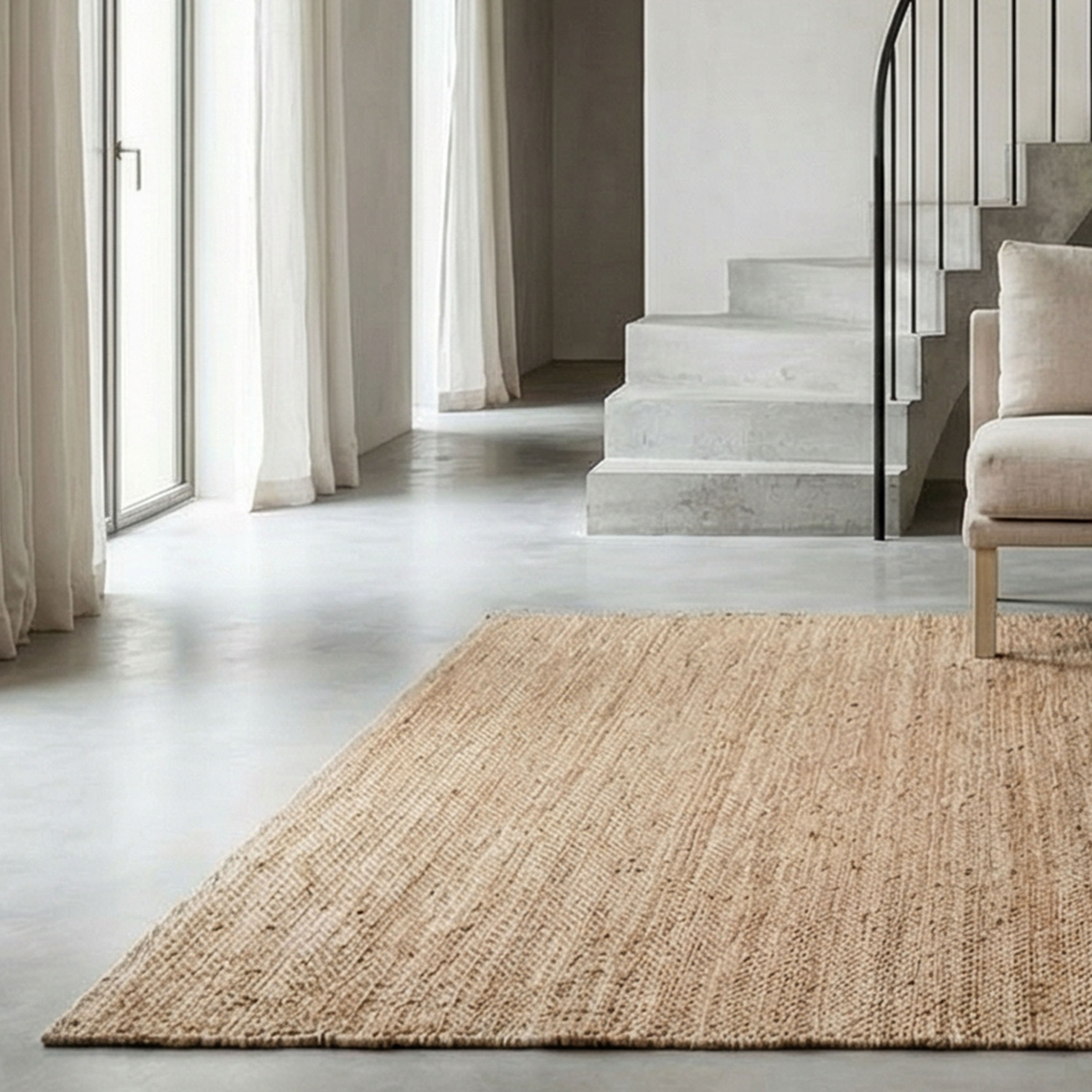 Classic Collection Jute Plain Jutematta 170x230cm