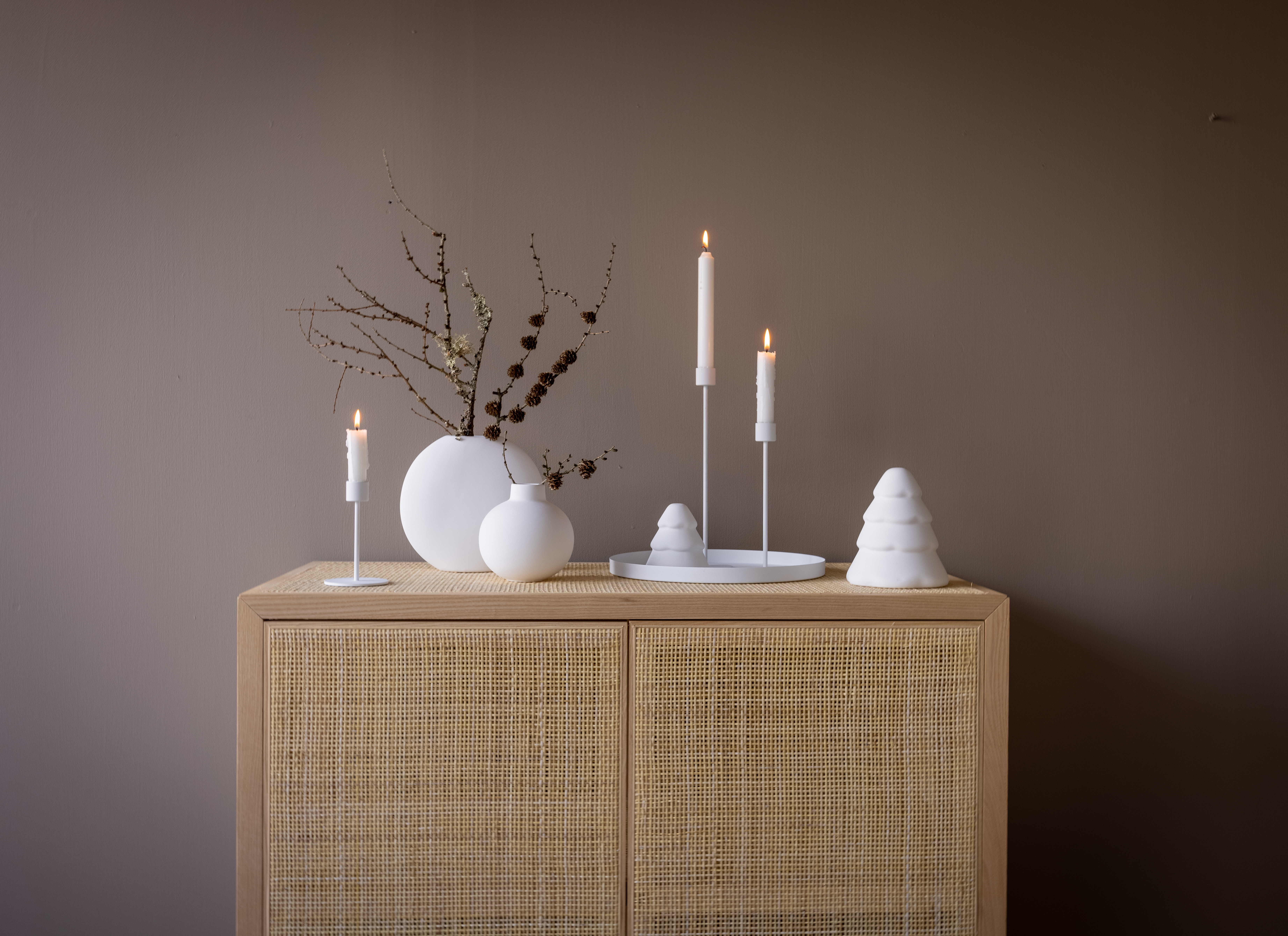 Cooee Design Ljusstake White 13cm