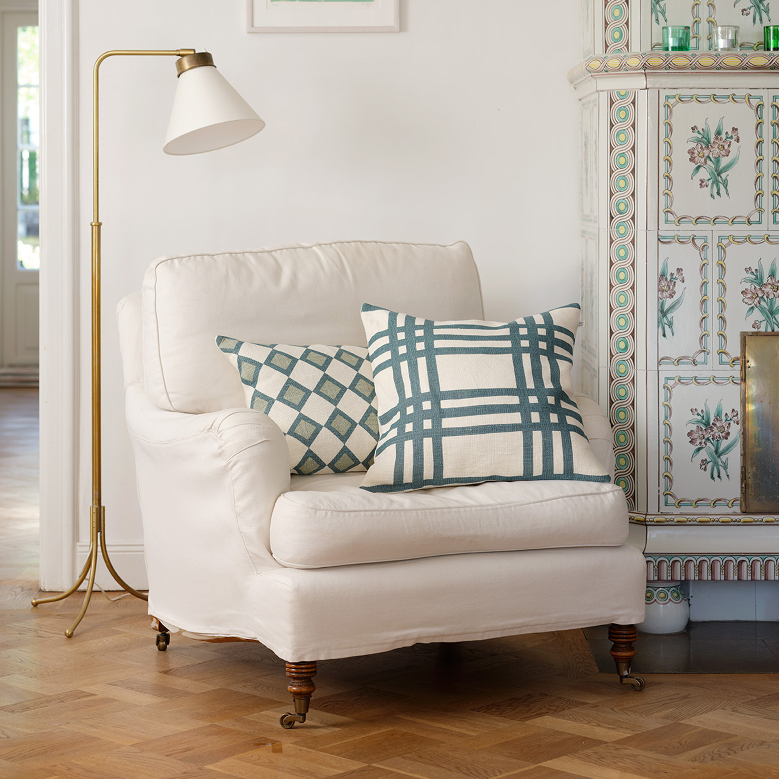 Chhatwal &amp; Jonsson Shimla Tyynyliina Heaven Blue 50x50 cm