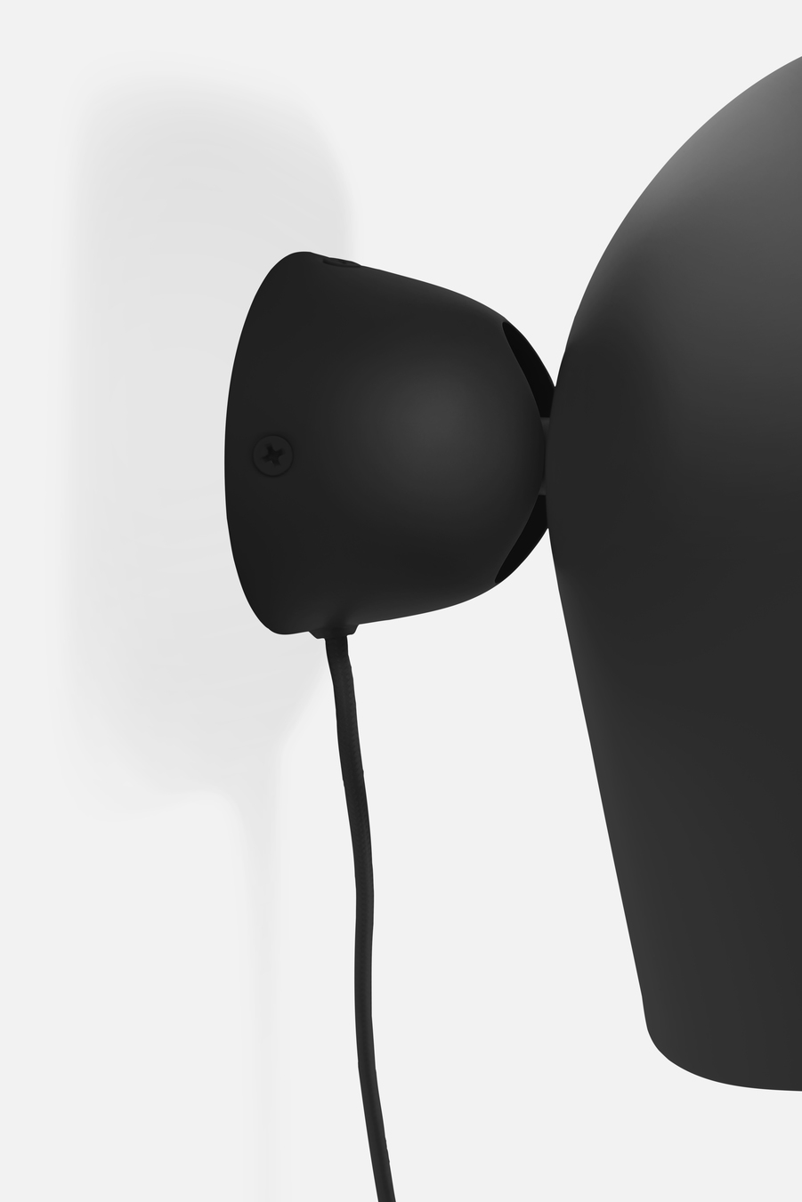 Woud Kuppi Vägglampa Svart