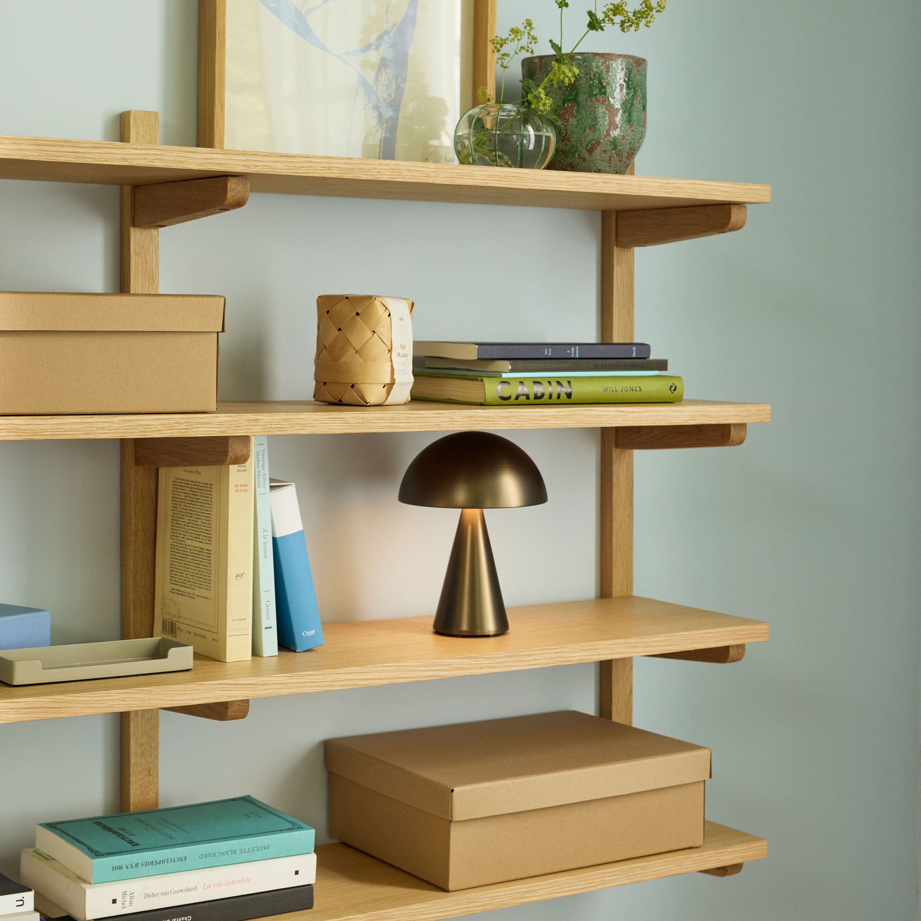 Hübsch Long Hylle Natural 120x80