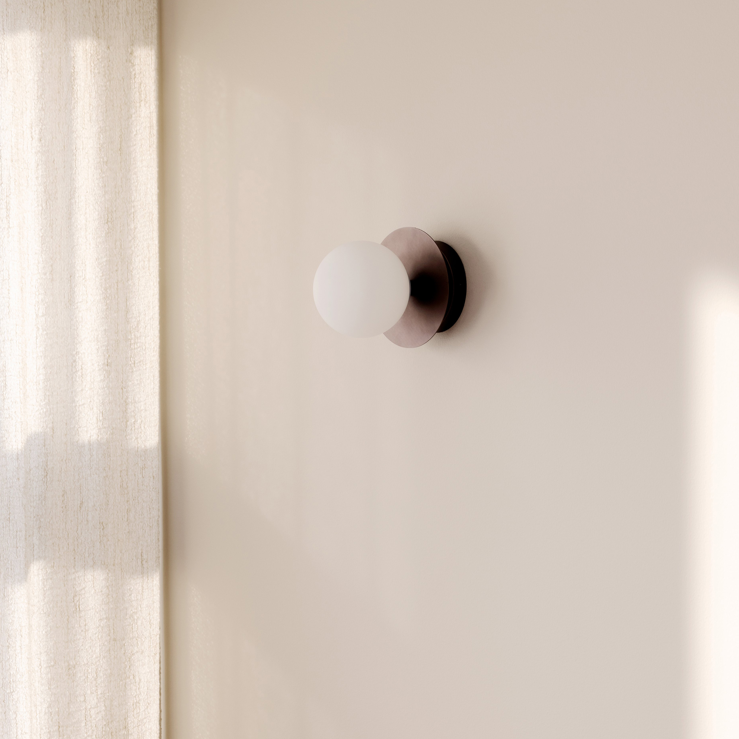 Globen Lighting Art Deco Vägglampa/Plafond Bronze/Vit Ø16