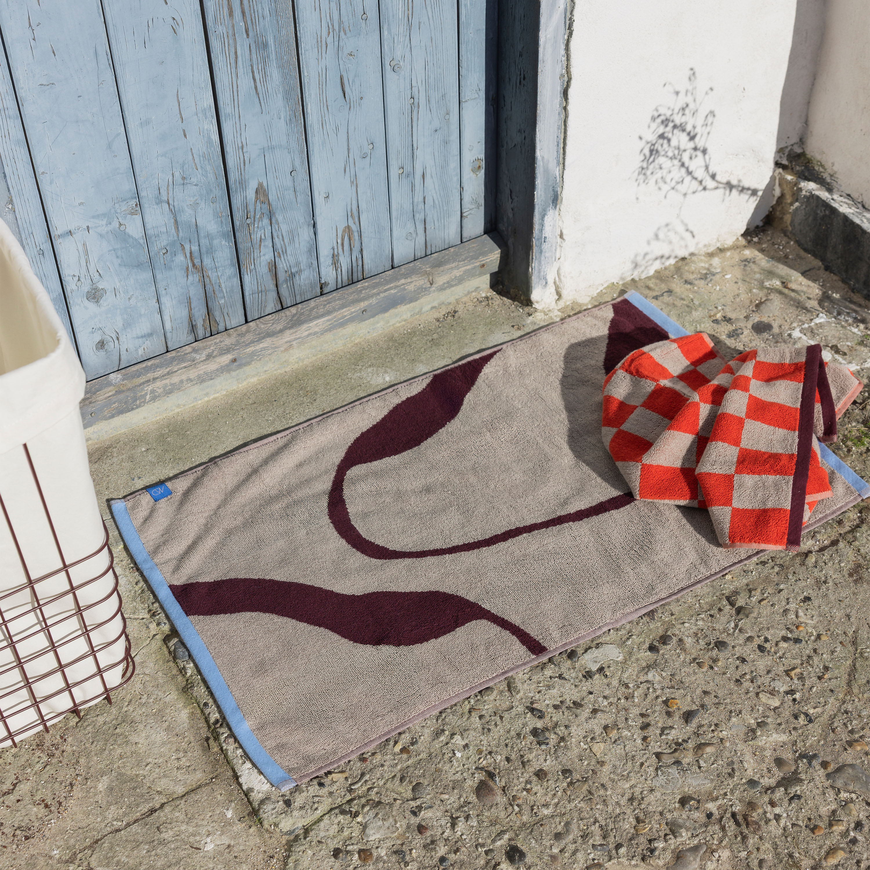 Mette Ditmer Nova Arte Badematte Wein/Sand 50x80