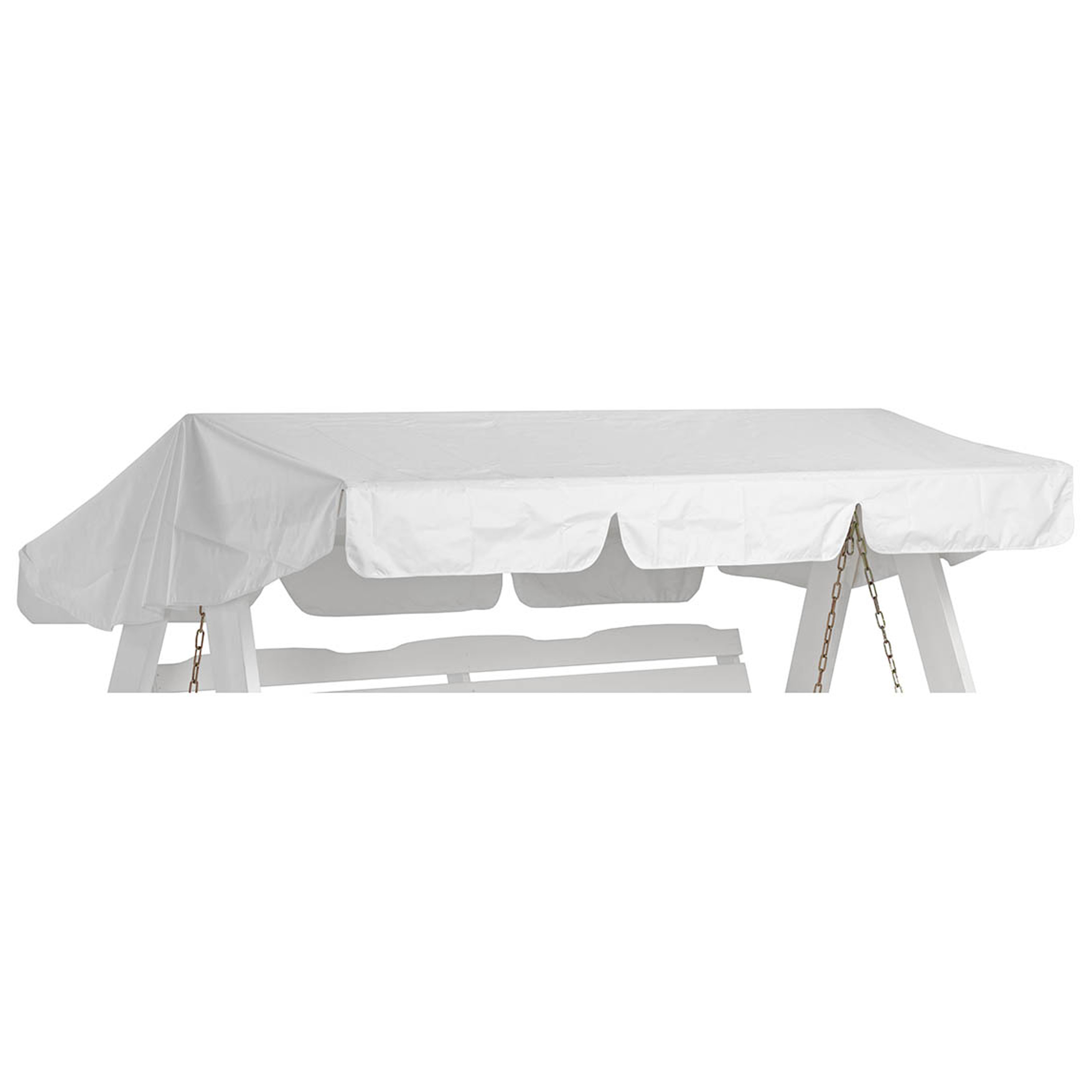 Slöinge/Dalom Garden Swing Seat Roof White