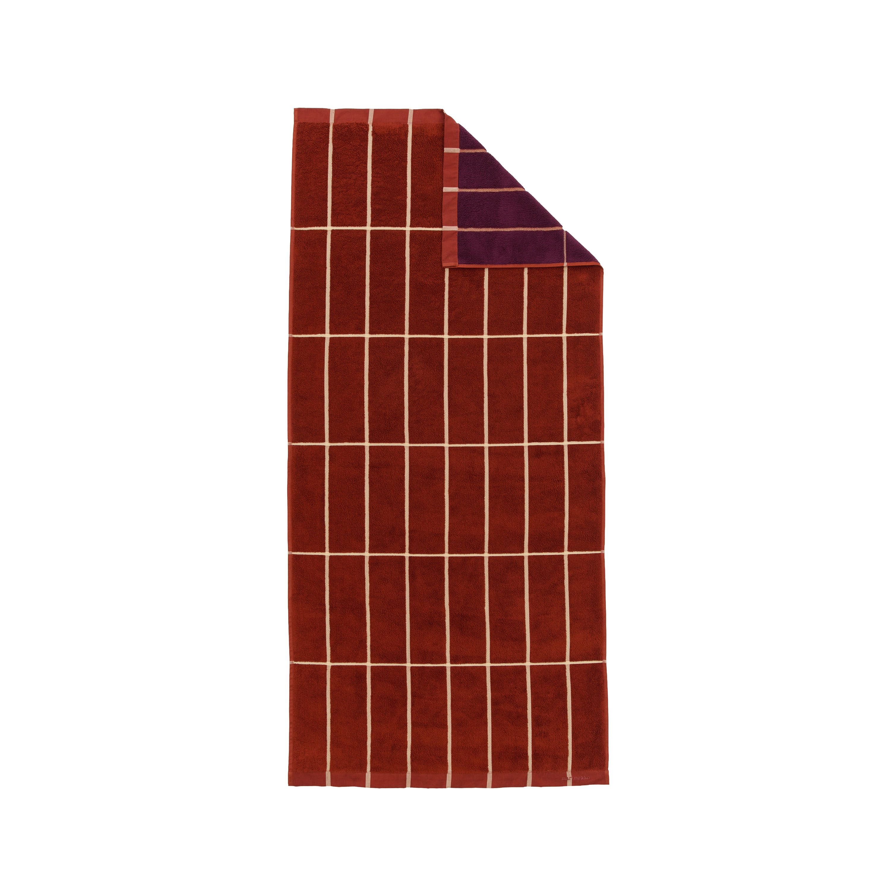 Tiiliskivi Handduk Brick/Plum/Hay 50x70