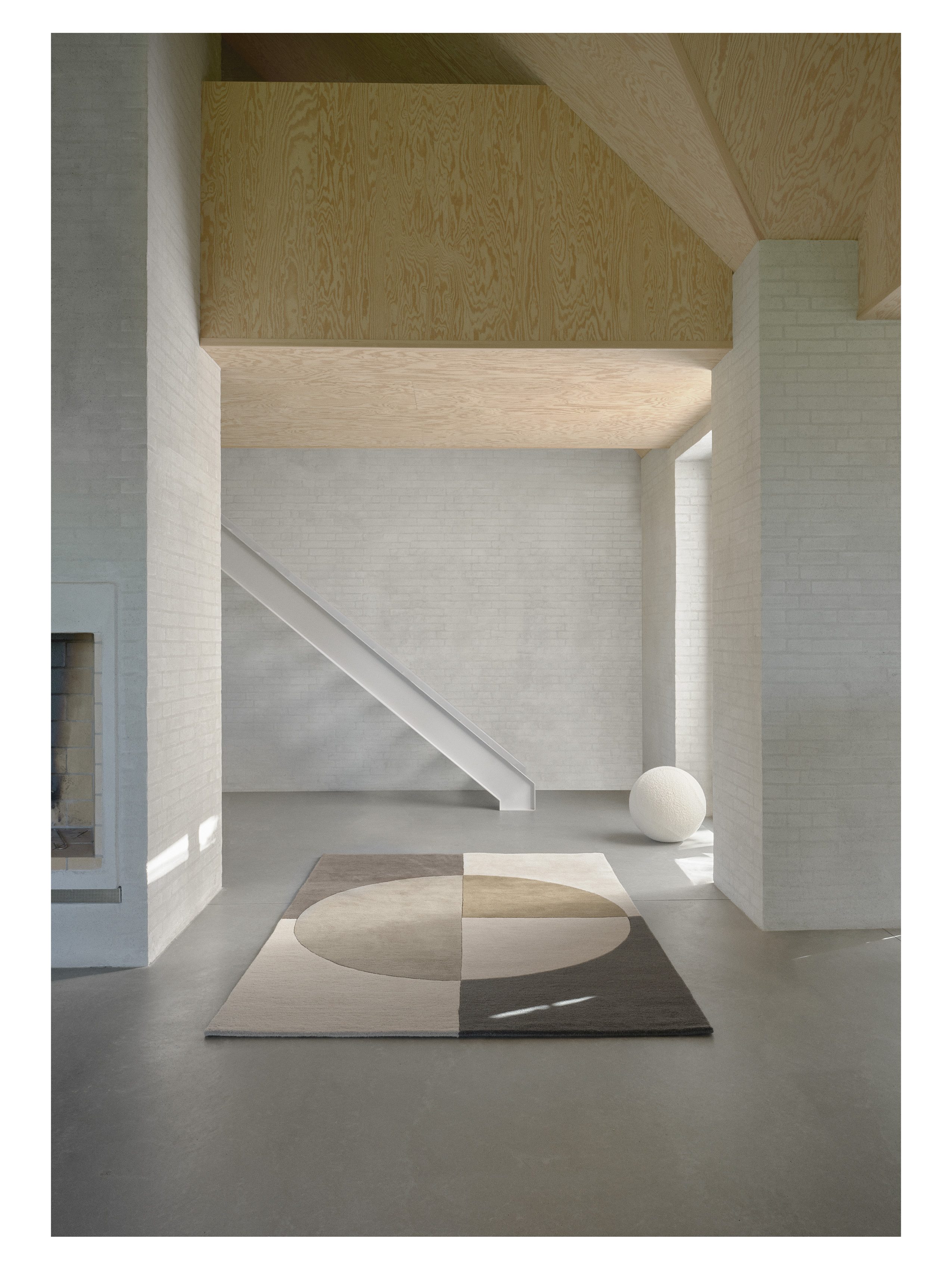 Linie Design Radiality Ullmatta Olive 170x240