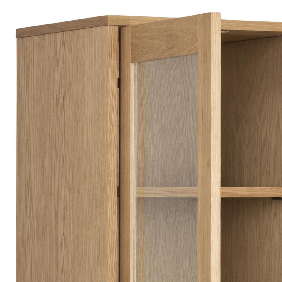 Nordic Home Nicki Vitrineschrank Eiche