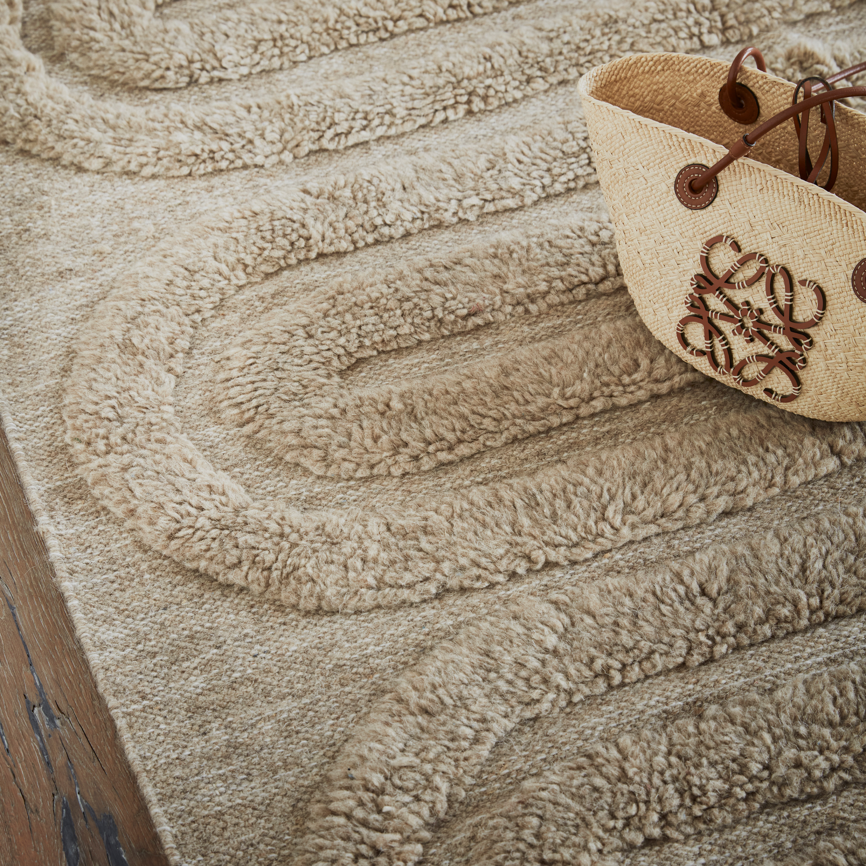 Tinted Riklund Wollteppich Beige/Melange 160x230