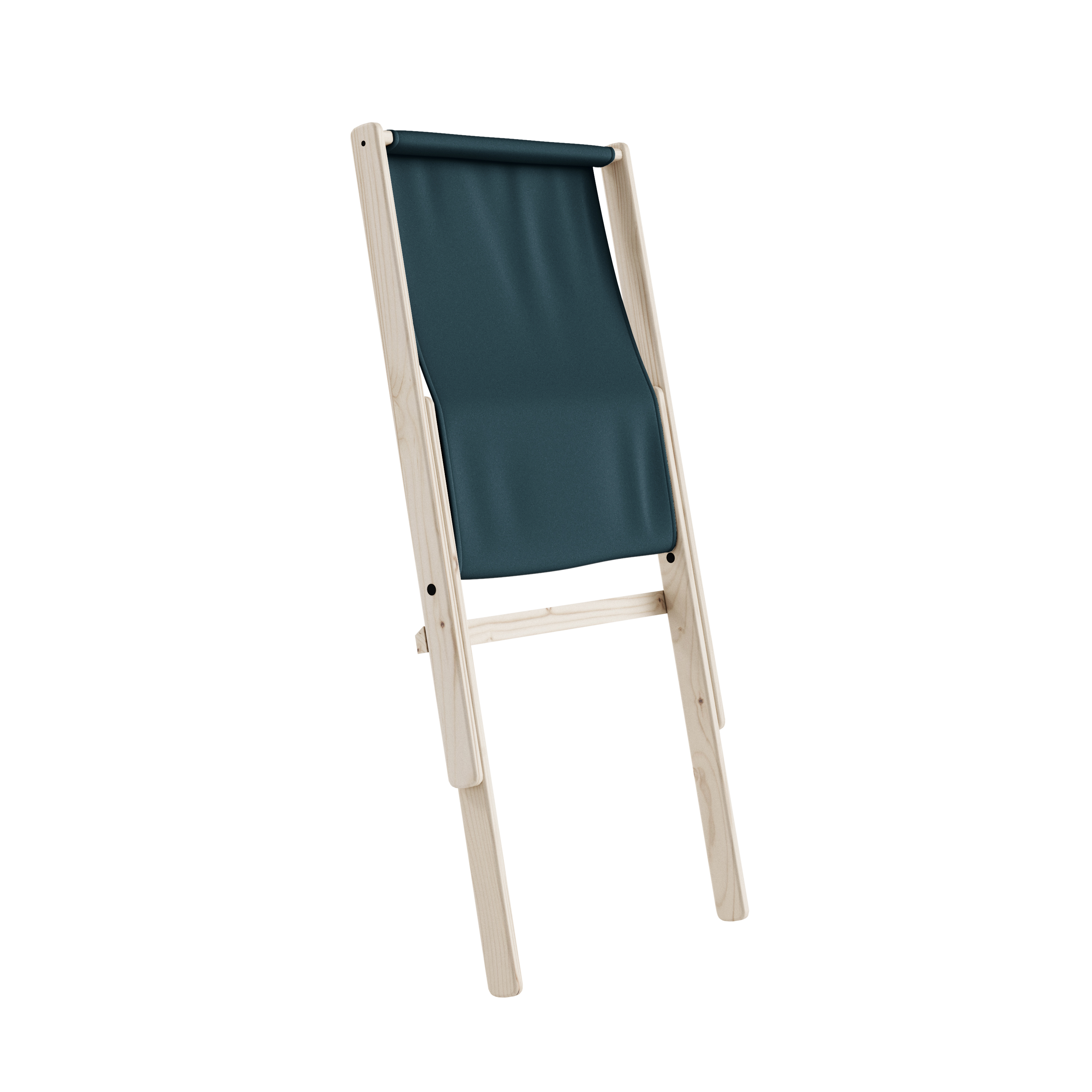 Karup Design Boogie Loungestol Natur/Petrol Blue