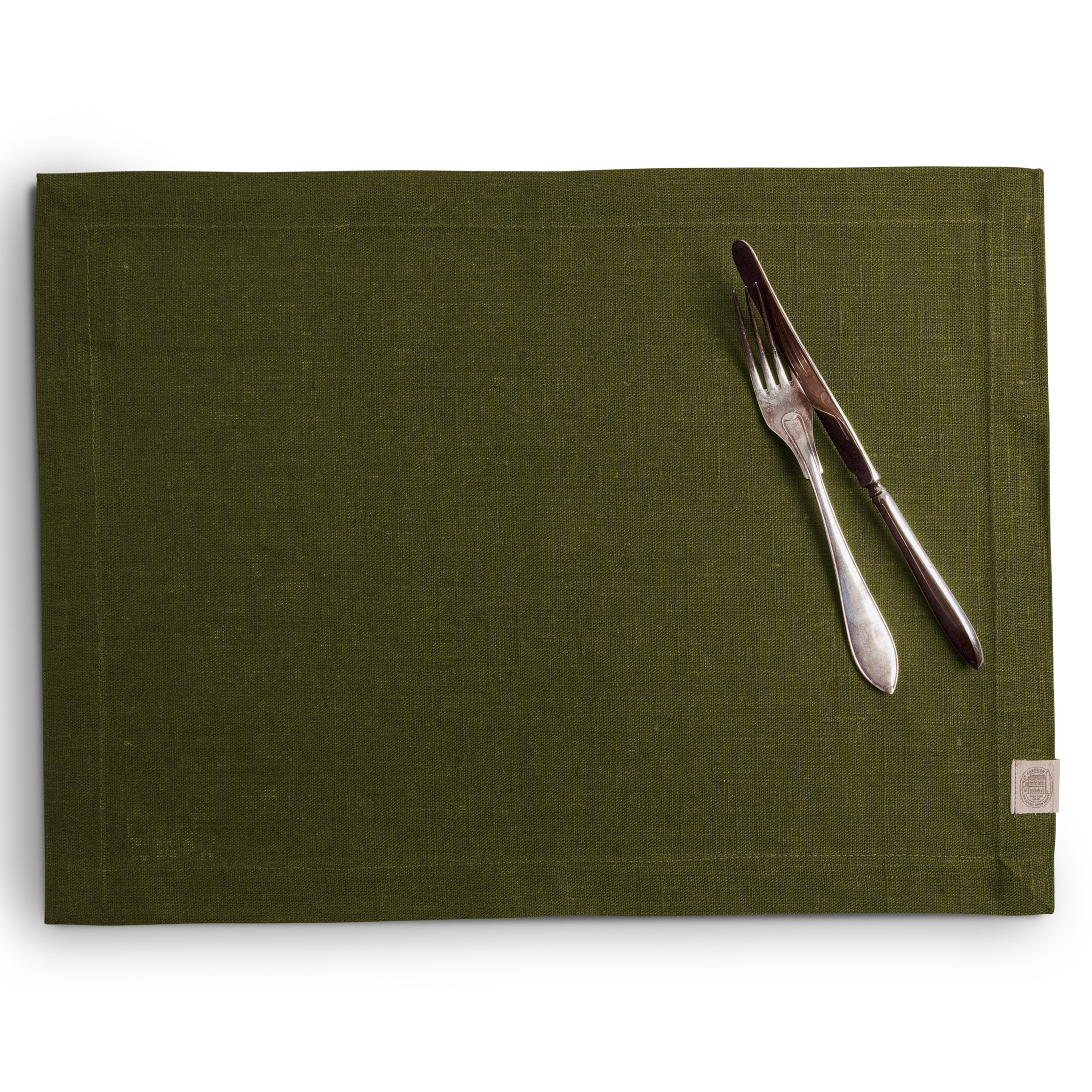 Classic Tablett Linne Olive Green 37x50