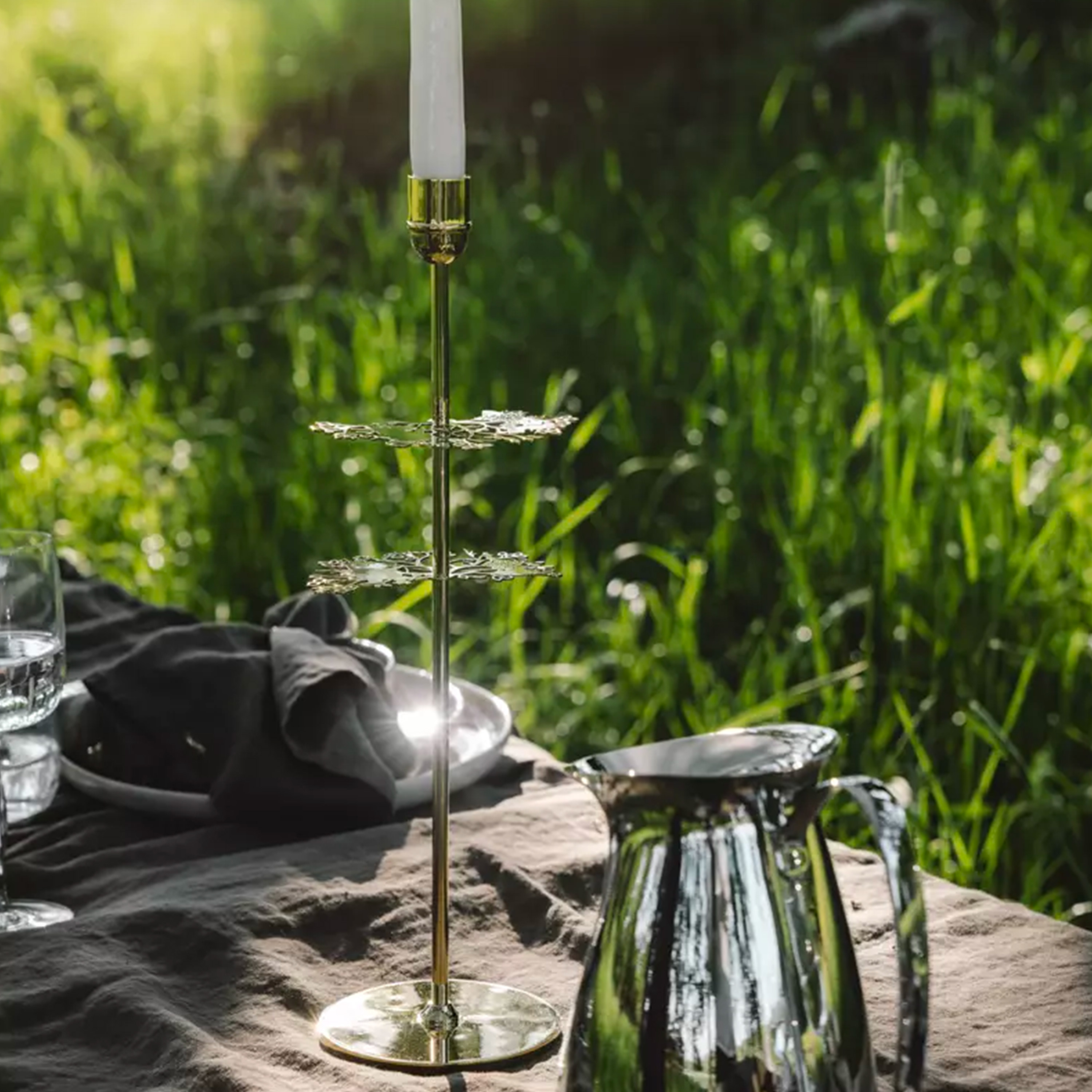 Hilke Collection Hilke X Muumi No.2 Kynttilänjalka Messinki 40cm