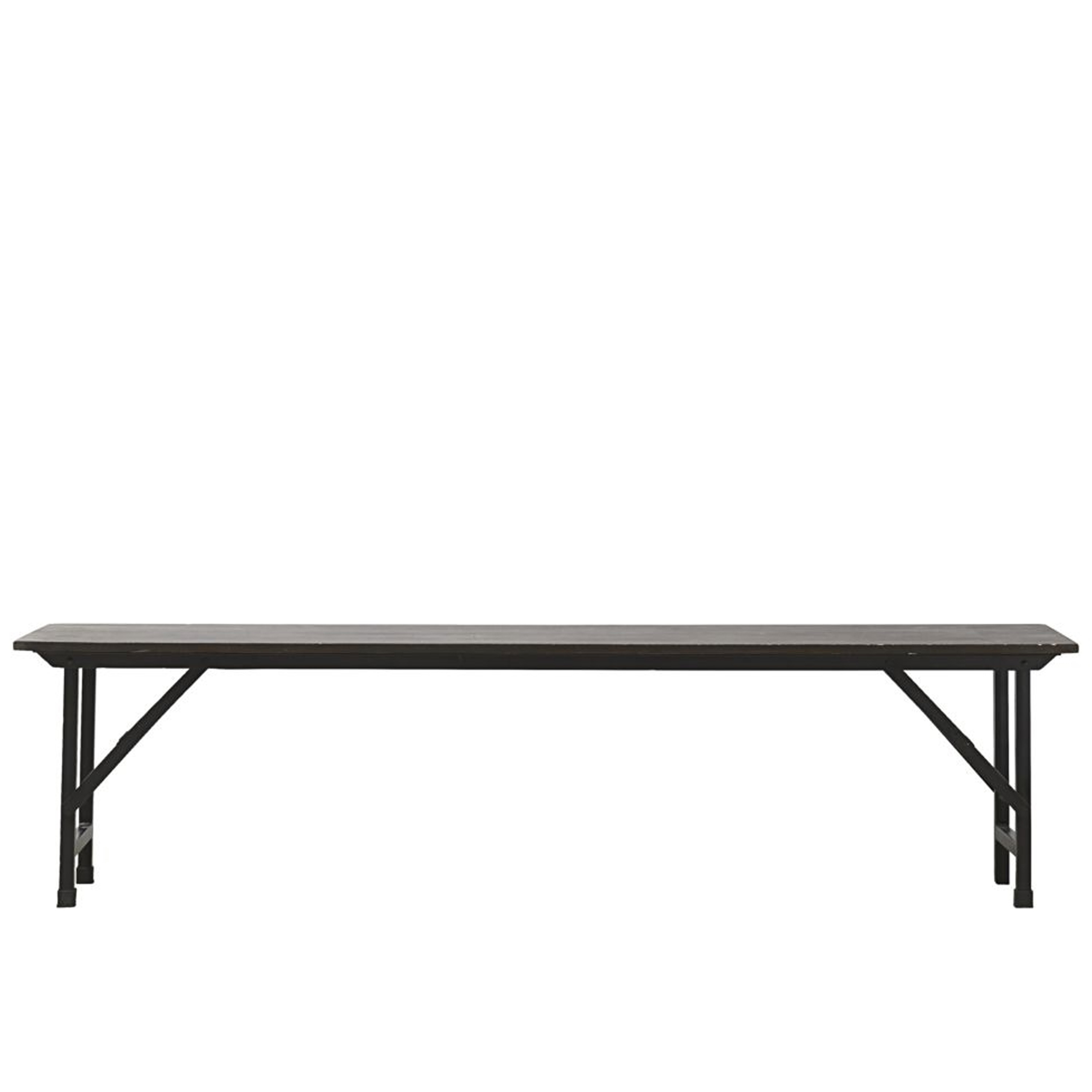 Party Bänk Hopfällbar Svart 180cm