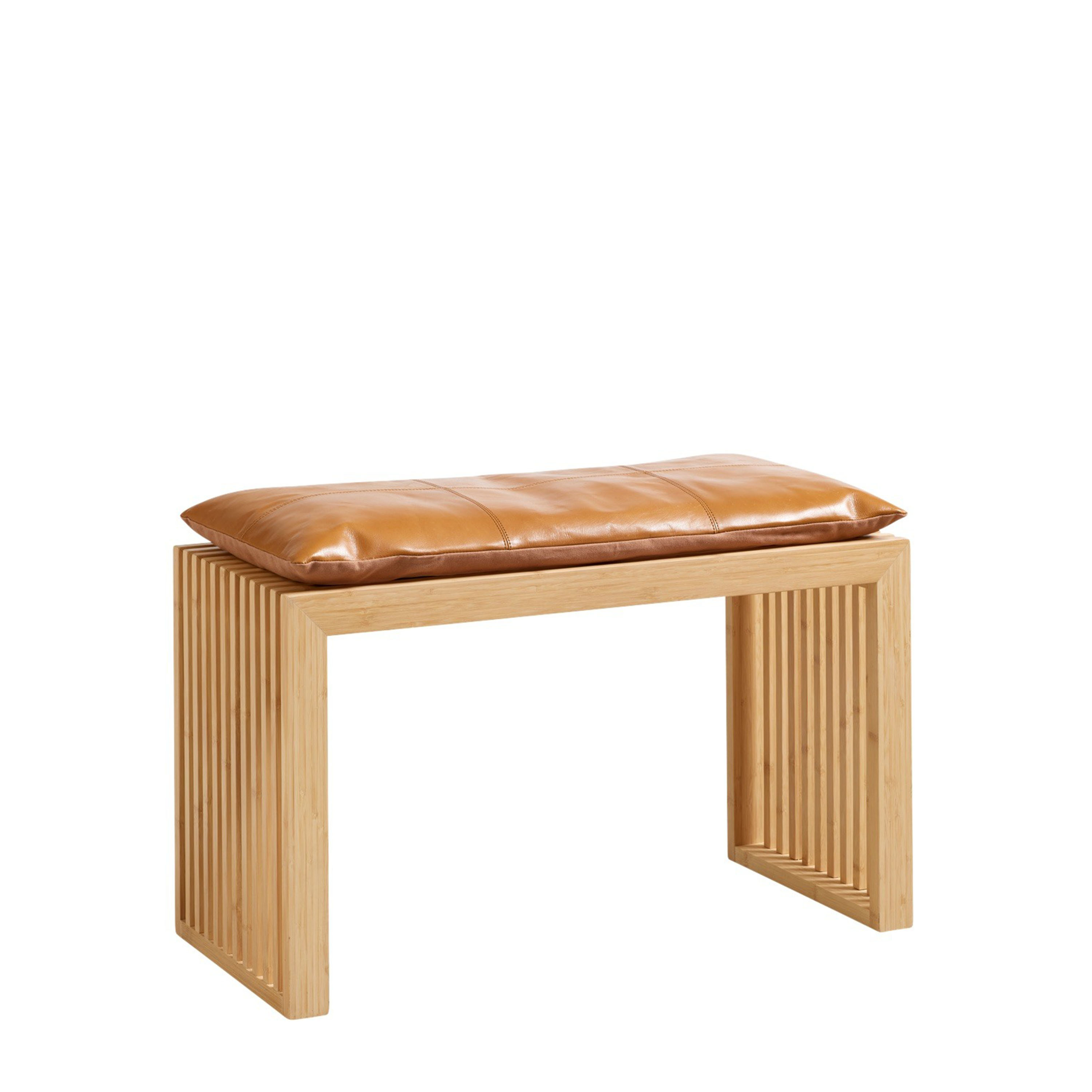 Rib Bänk Bamboo/Brown 73cm