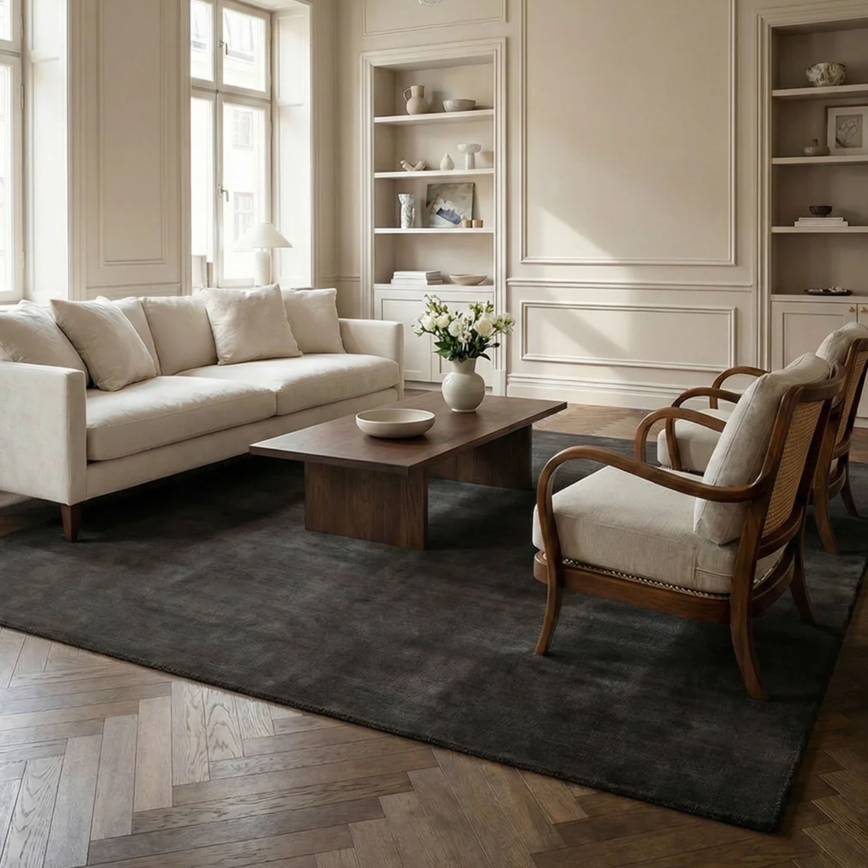 Classic Collection Solid Ullteppe Kullgrå 300x400