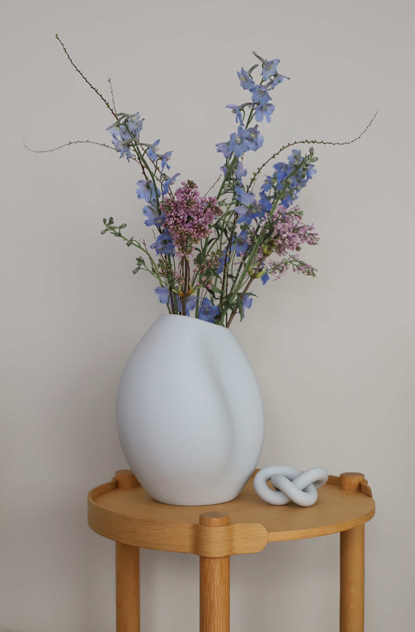 Cooee Design Knot Table Pale Blue Small