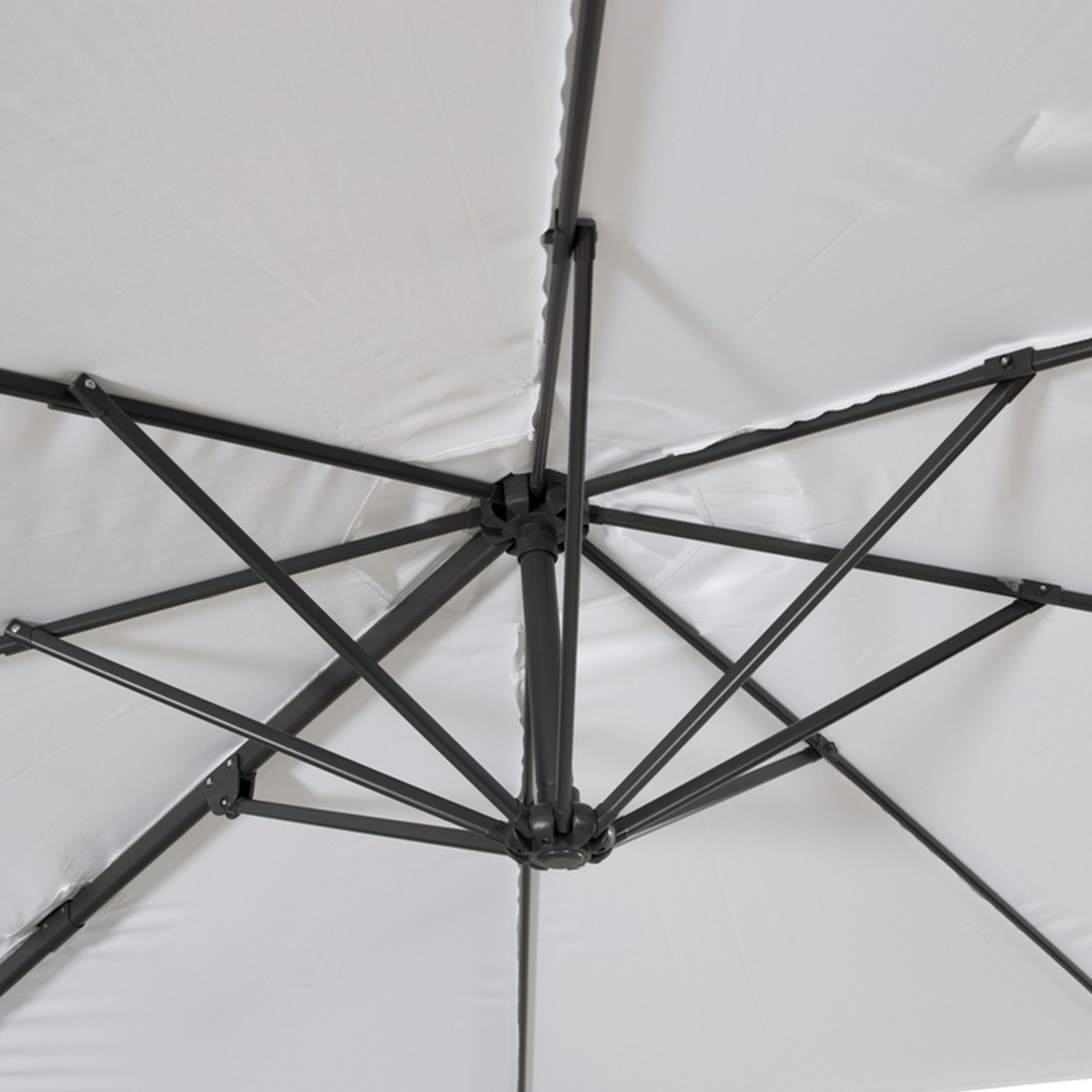 Venture Home Leeds Hängparasoll Vit 300cm