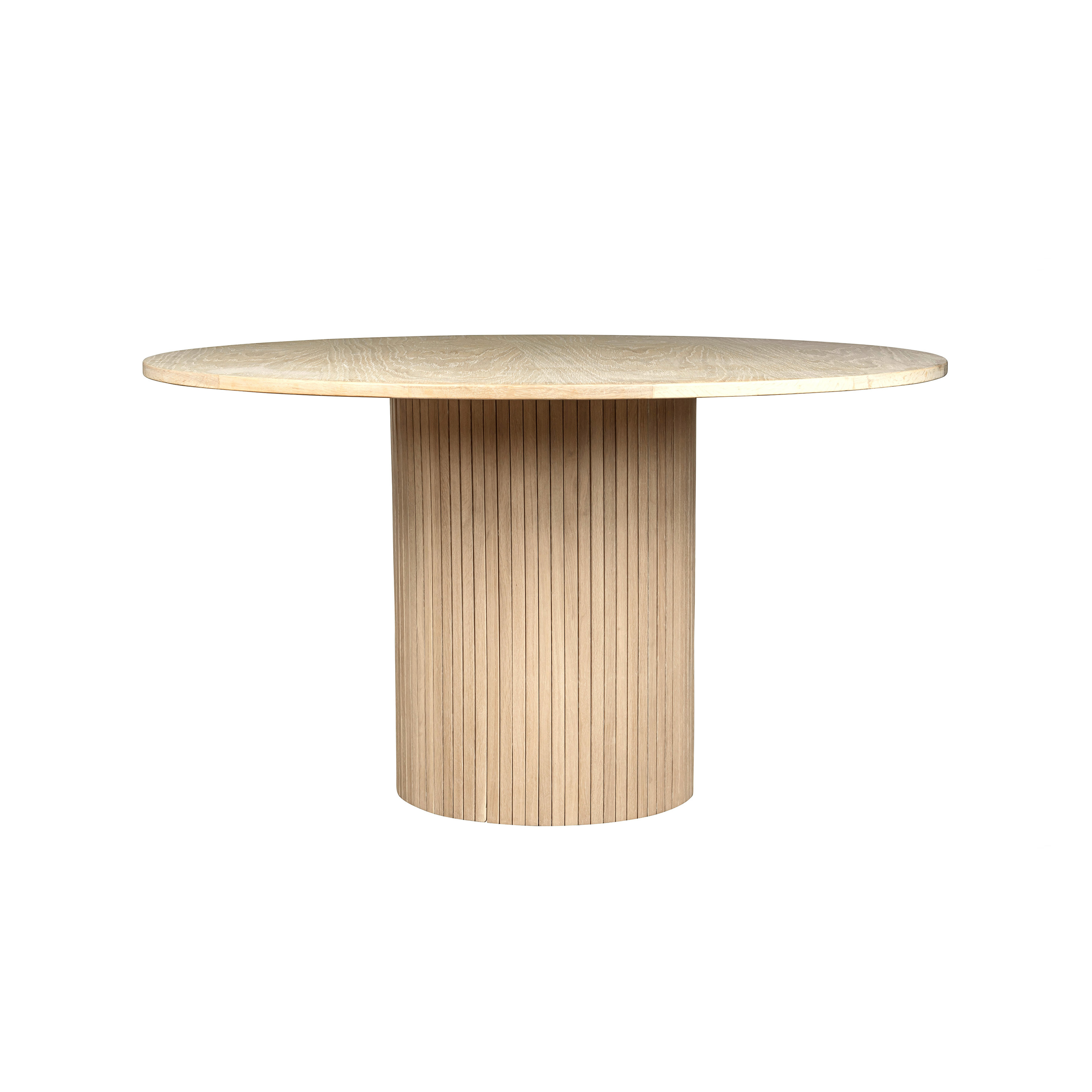 Adele Ruokapöytä Valkopigmentoitu Tammi Ø 130