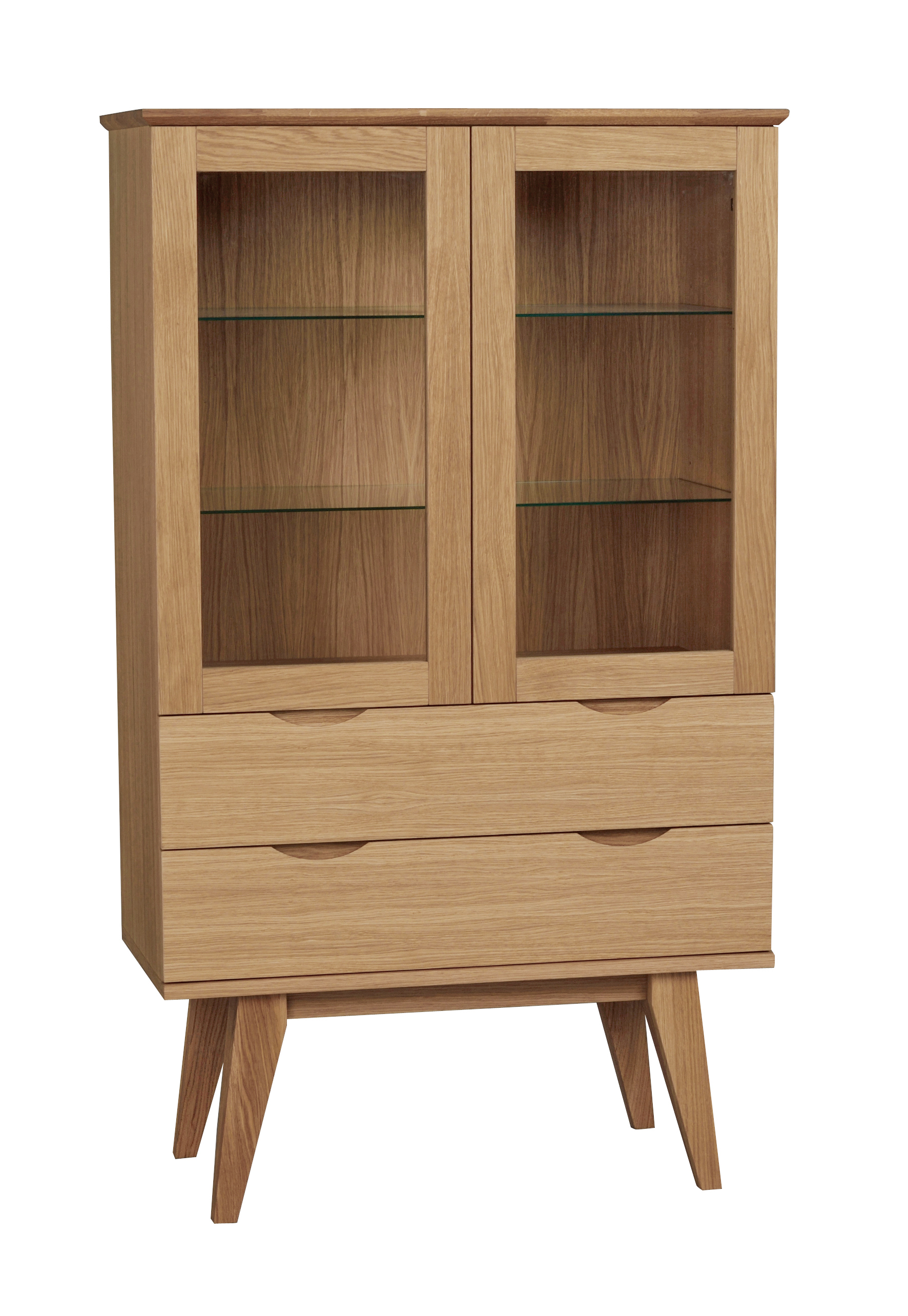 Rowico Home - Filippa Vitrinskåp Eiche 140 cm - Vitrinenschrank