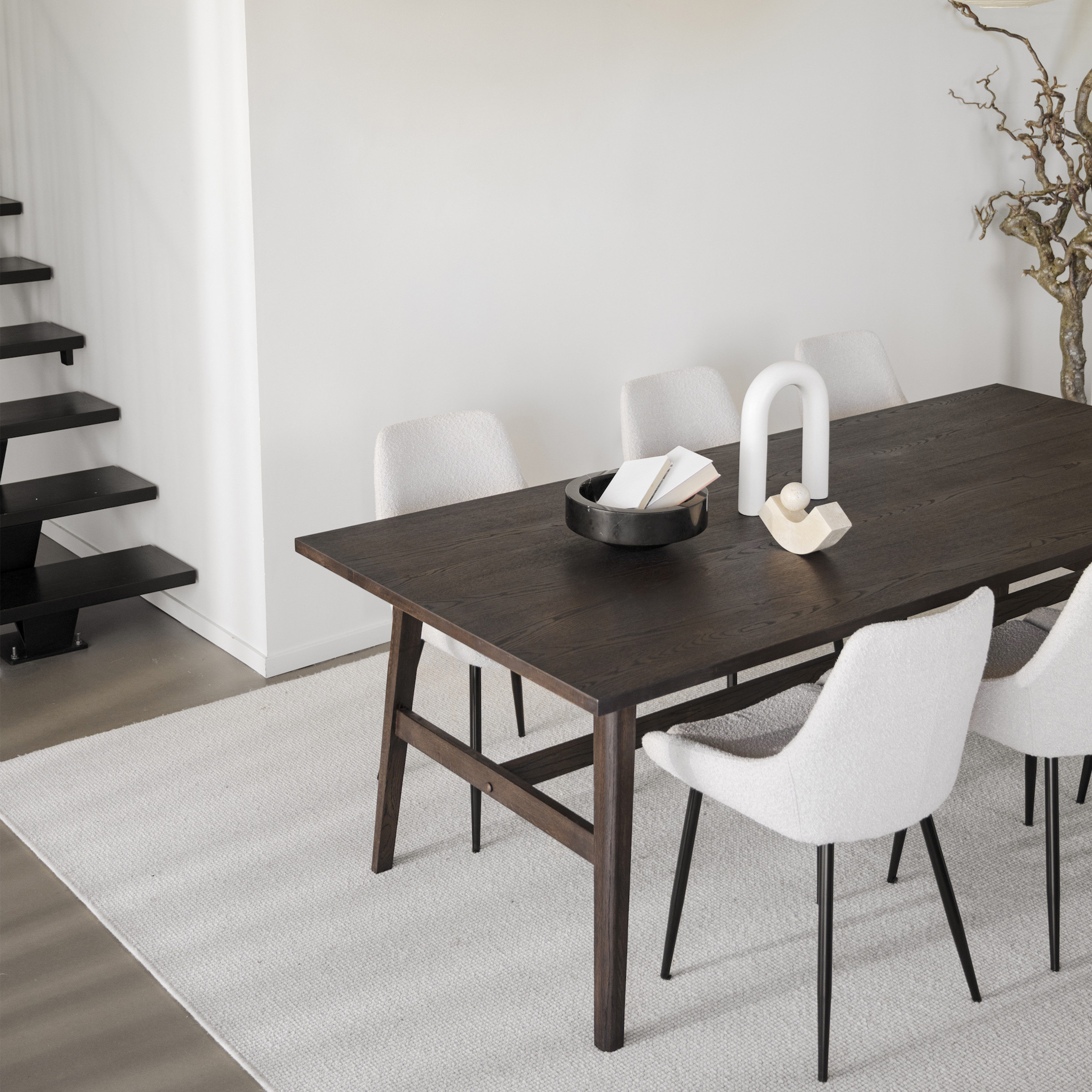 Rowico Home Plainfield Esstisch Braun 220cm