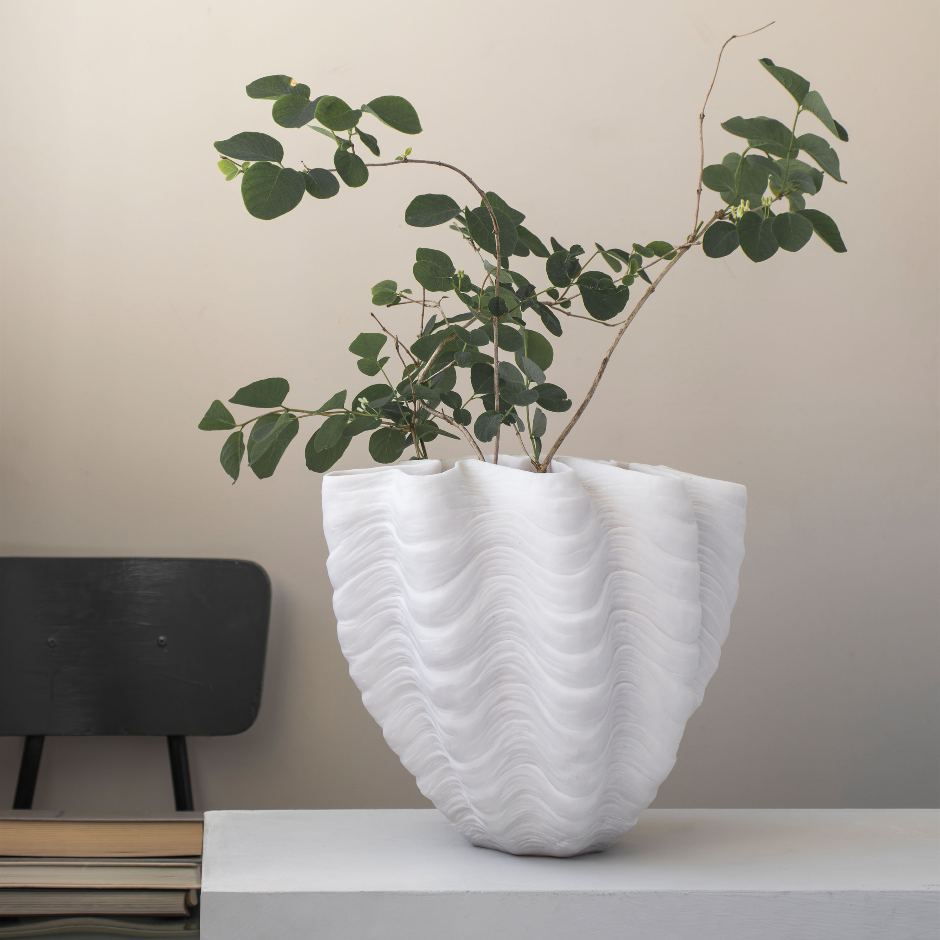 Mette Ditmer Shell Vase Offwhite Stor