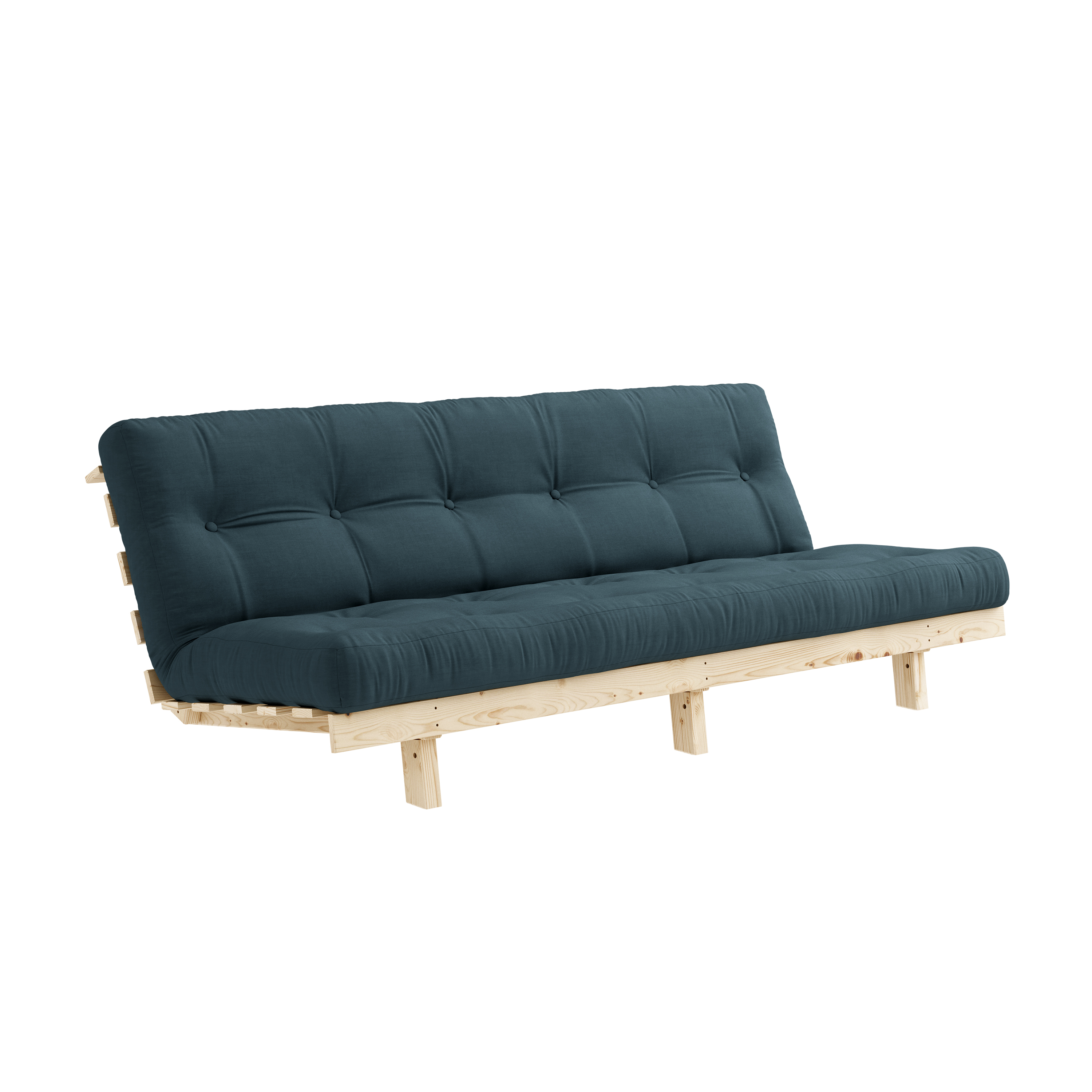 Lean Bäddsoffa Natur/Petrol Blue 190cm