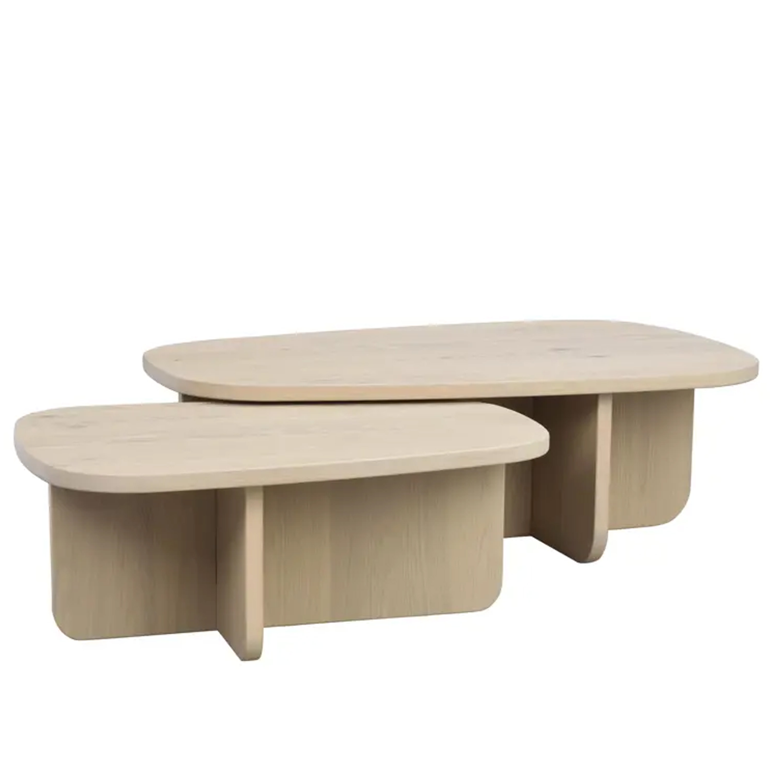 Rowico Home Billings Couchtisch Weiß pigmentierte Eiche 89x59